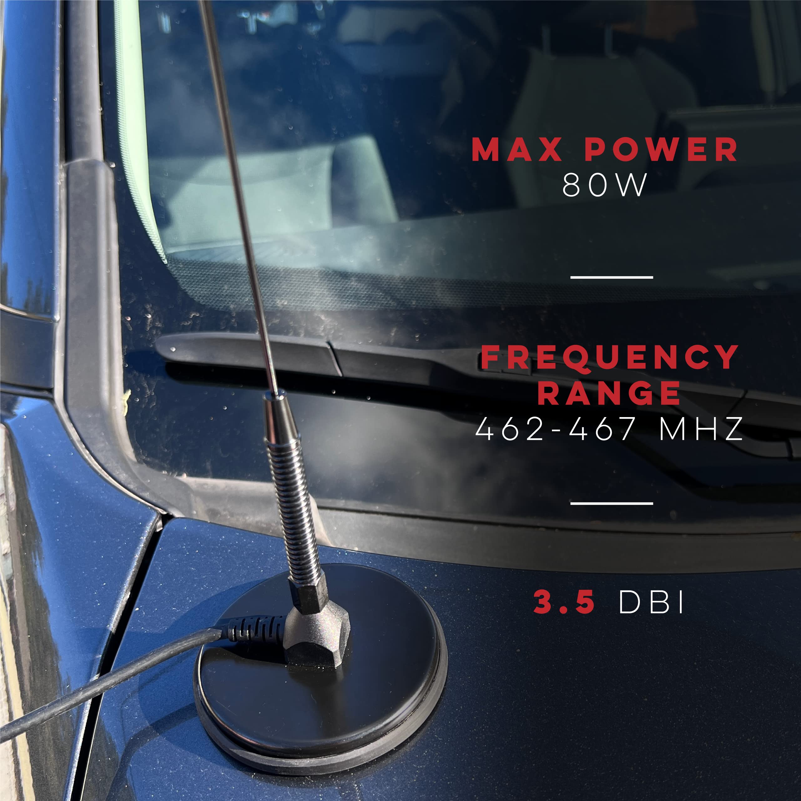 Authentic Genuine Nagoya Ut 72G Super Loading Coil 19 Inch Magnetic Mount (Heavy Duty) Gmrs (462Mhz) Antenna Pl 259, Includes Ad