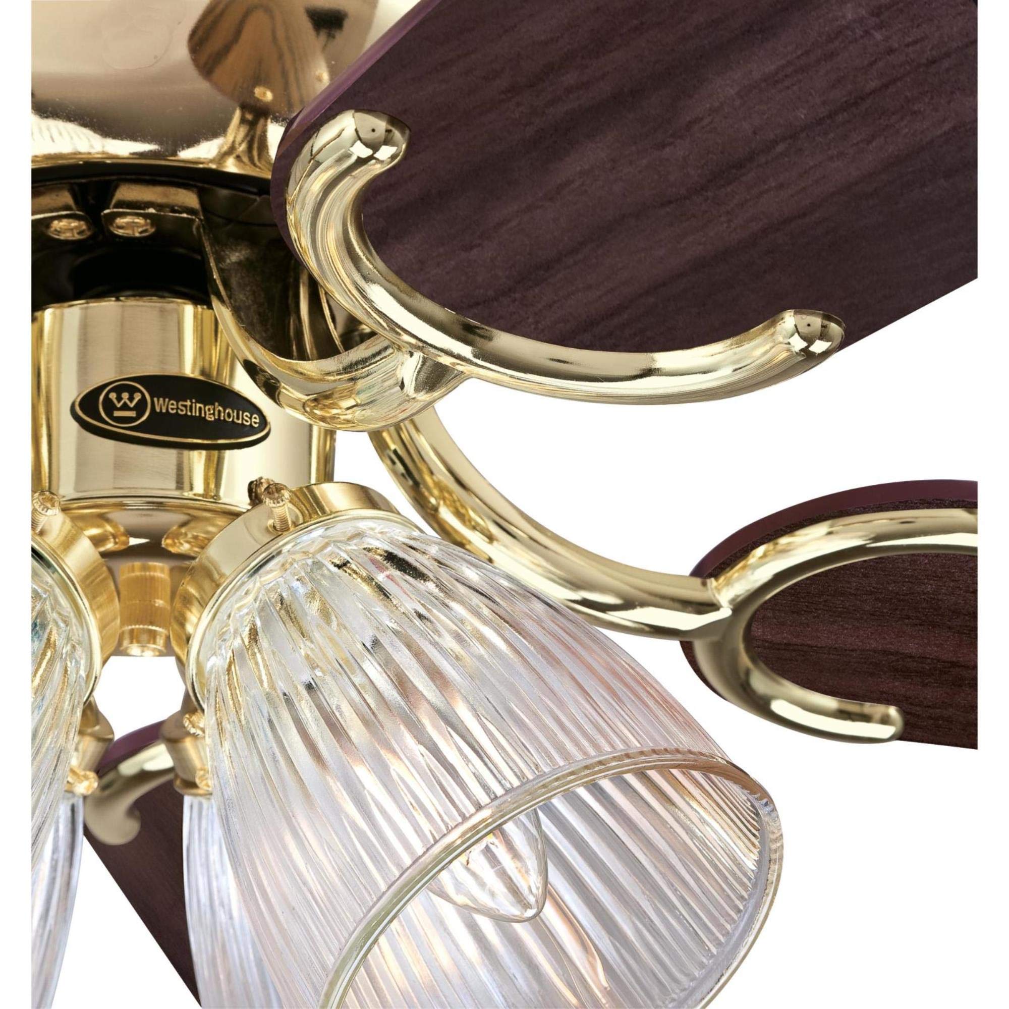 Westinghouse Lighting 7232400 Contempra Iv Indoor Ceiling Fan With Light, 52 Inch, Brass