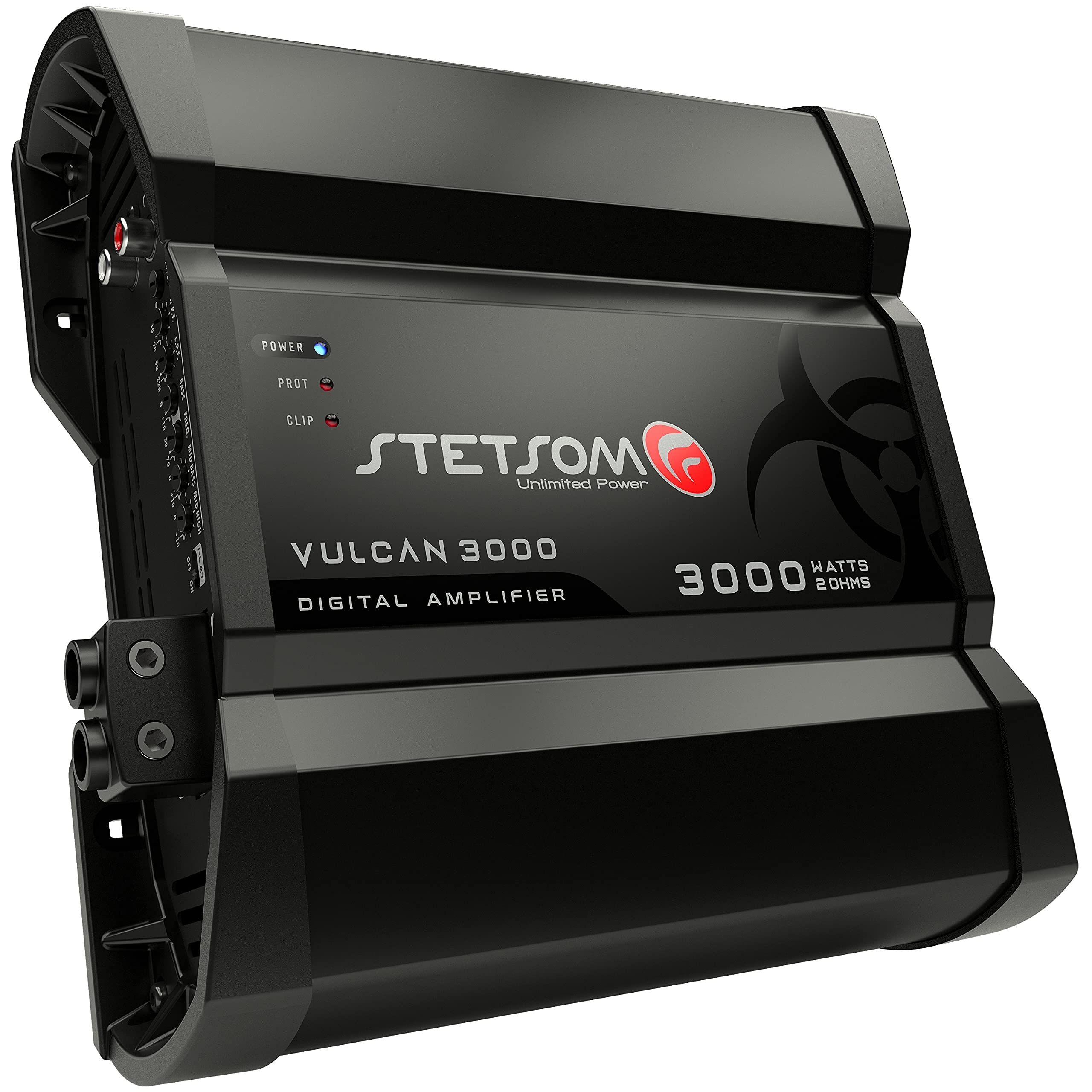 Stetsom Vulcan 3000 2 Ohms Car Amplifier, Mono Full Range 3000.1 3K Watts Rms, 2O Stable Car Audio, Hd Sound Quality, Crossover 