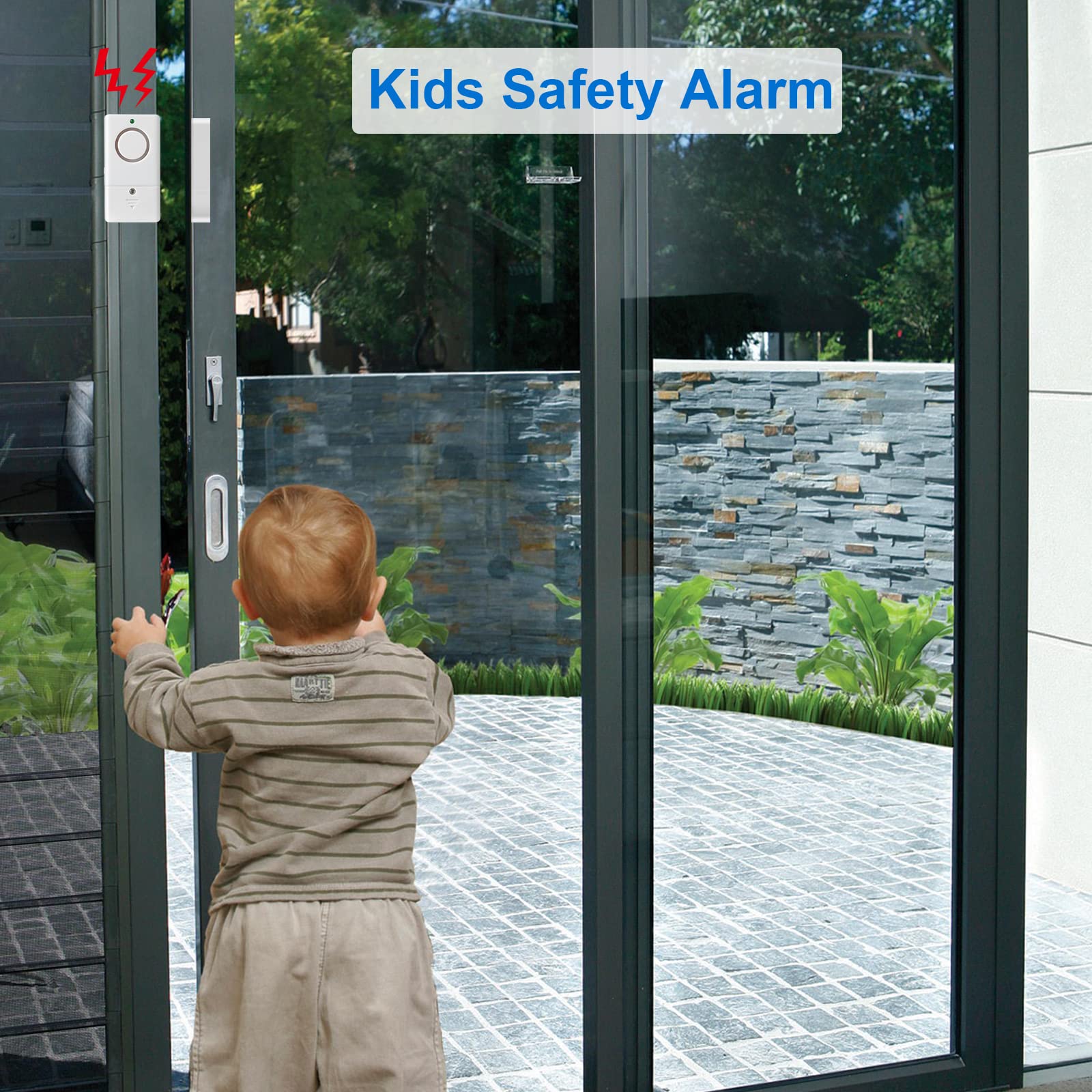 Door Alarm Sensor, Alarm For Doors When Opening, 120Db Window Door Alarm, Door Alarms For Kids Safety, 4 Pack Pool Alarms For Do