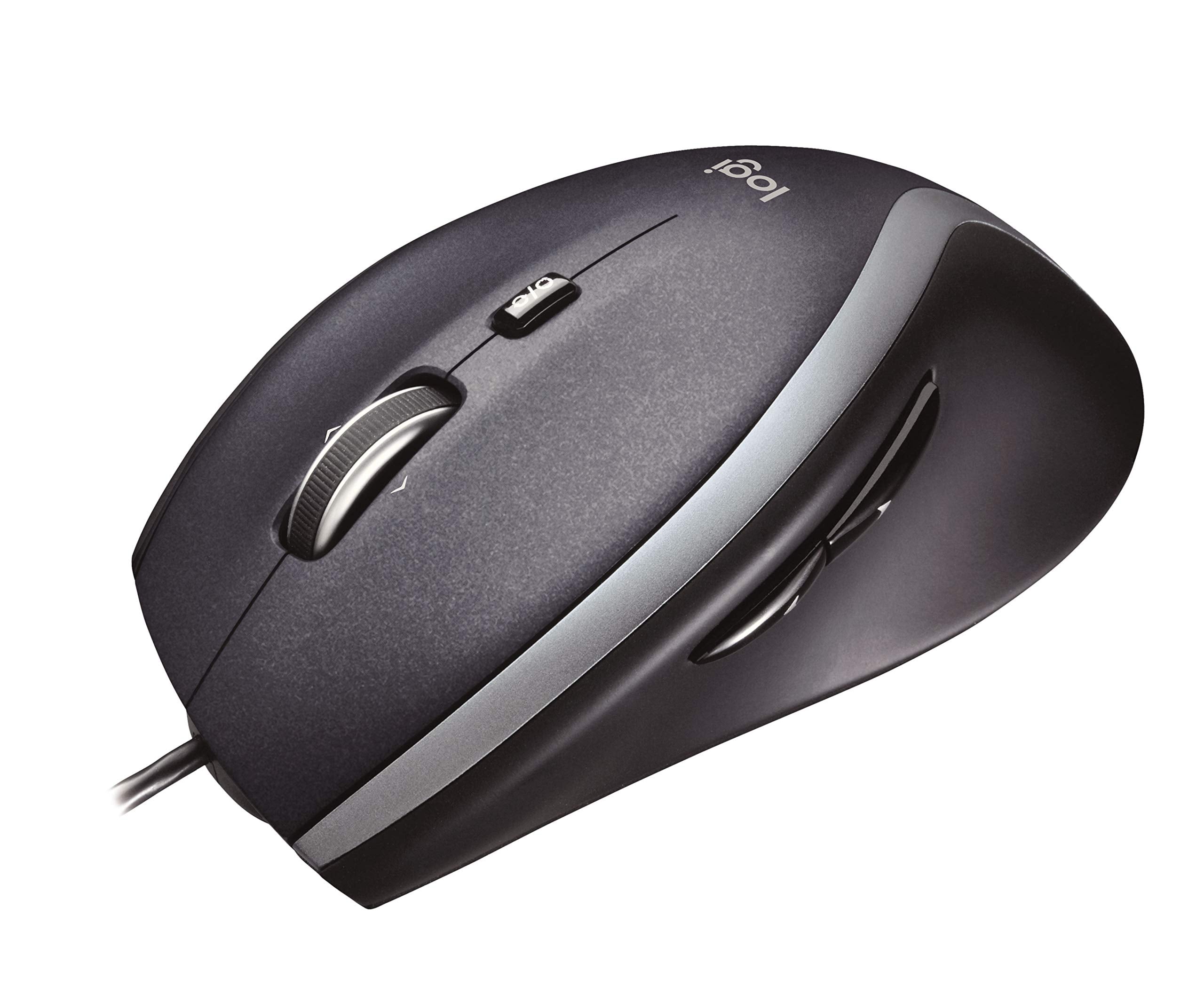 Logitech M500 Corded Mouse   Wired Usb Mouse For Computers And Laptops, With Hyper Fast Scrolling, Dark Gray
