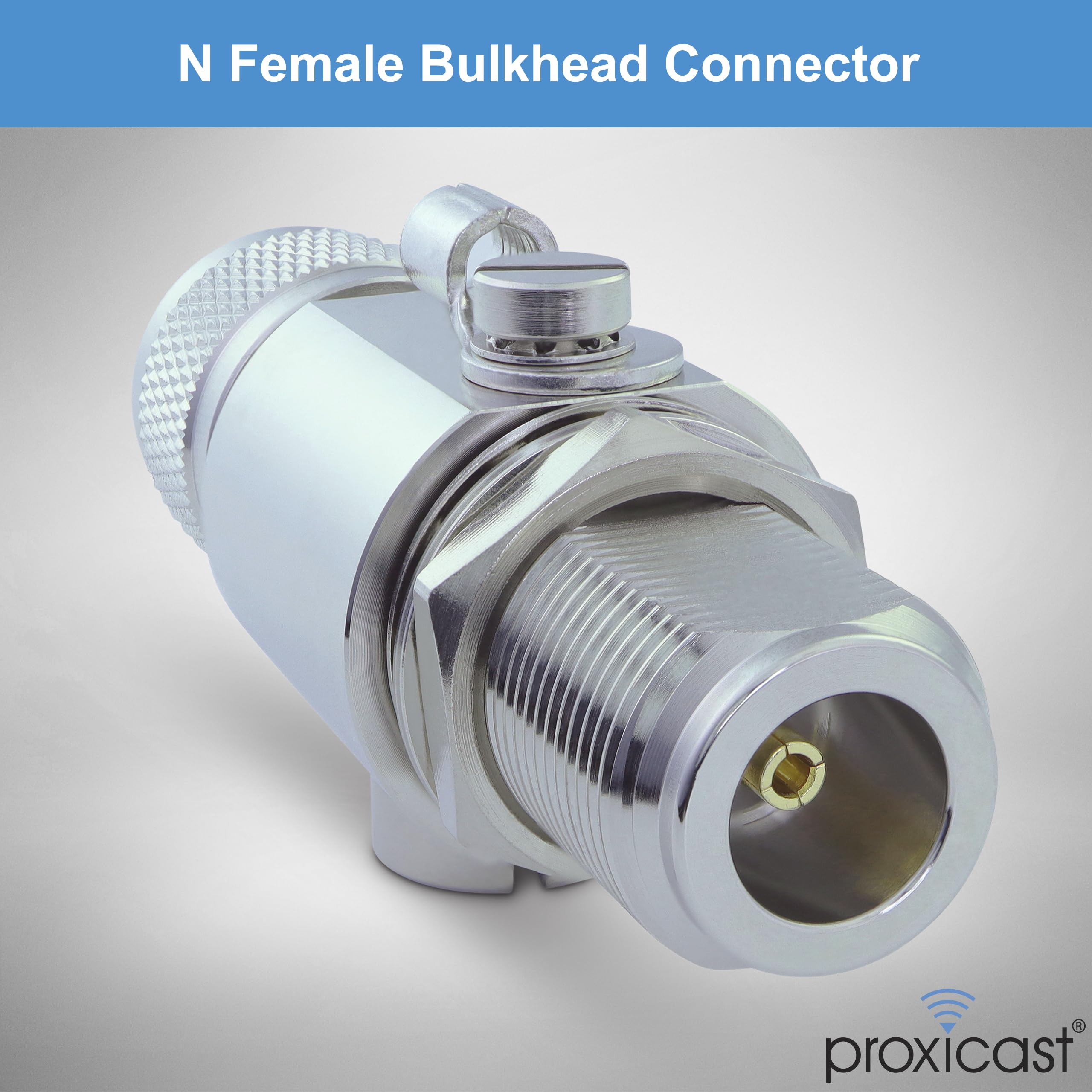 Proxicast Coaxial Lightning Arrester For 0 To 6 Ghz (N Male/N Female)   Pro Grade 230V Antenna Lightning Protector For 4G, Lte, 5G, Wi Fi, 900Mhz, Helium, Lora And Other Outside Antennas (Ant 212 002)