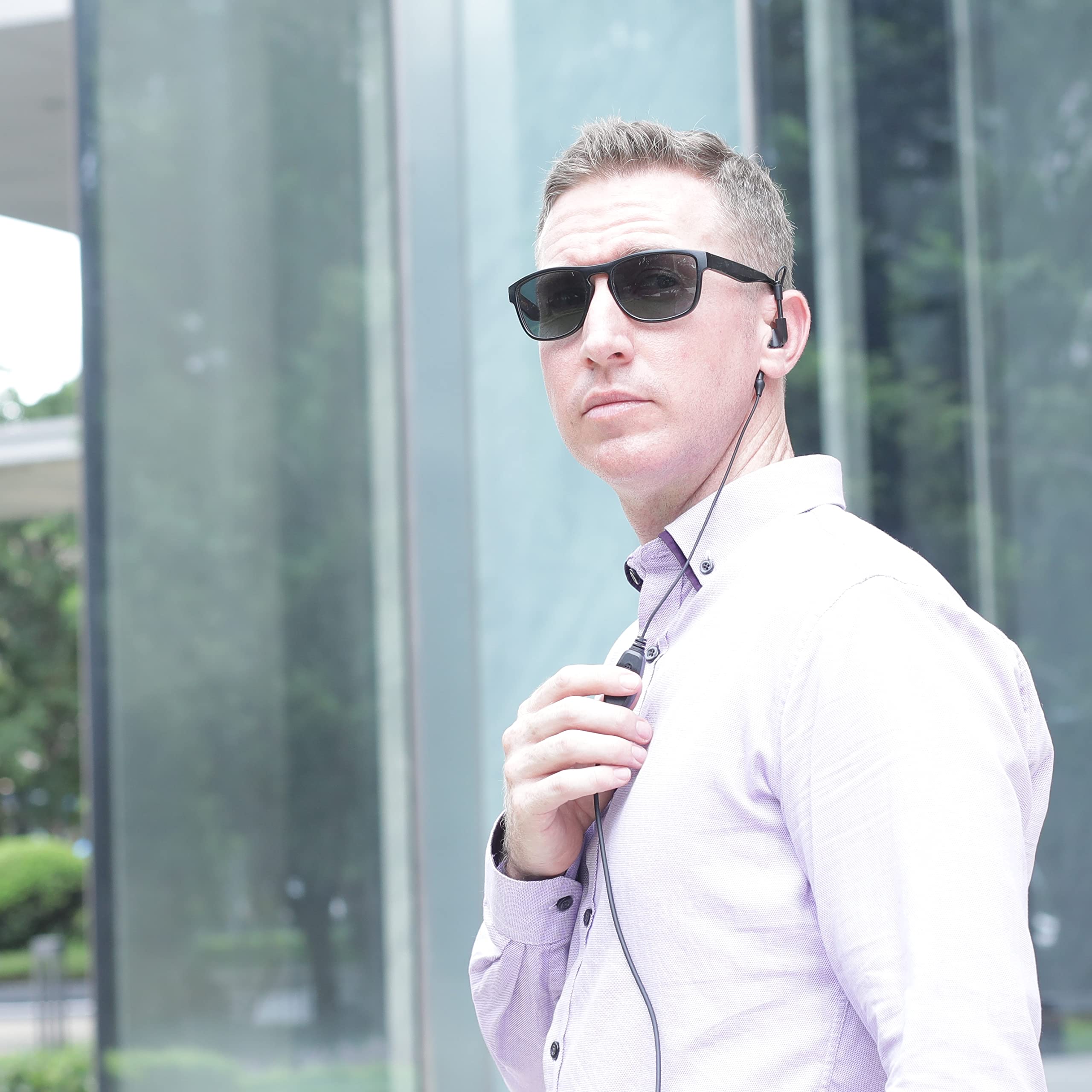 Jeuyoede Tk 2312 G Shape Single Wire Headset Surveillance Earpiece Mic Compatible With Kenwood Walkie Talkie Tk 3101 Tk 2312 Two