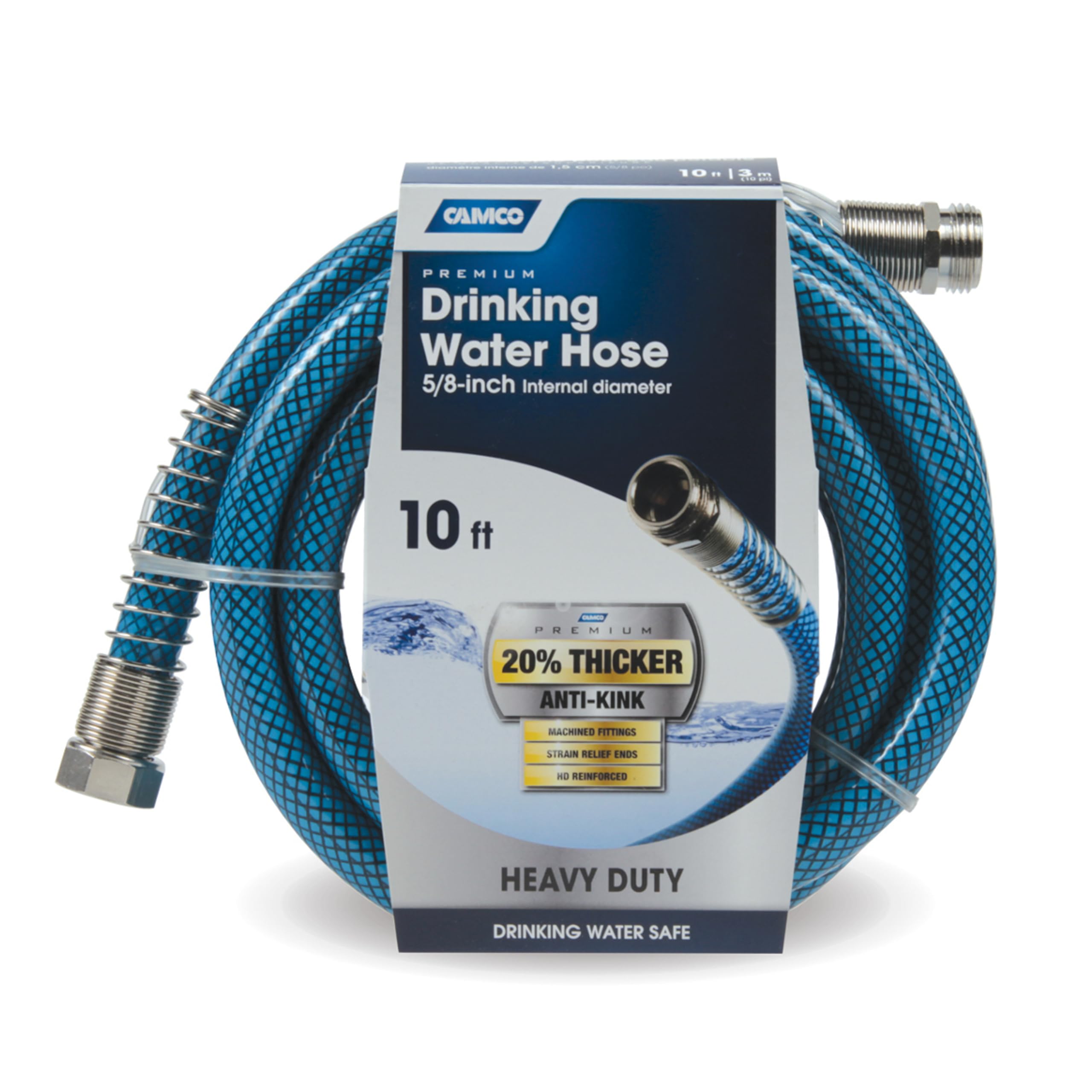 Camco Tastepure 10-Foot Premium Camper/Rv Drinking Water Hose - Features A Heavy-Duty No-Kink Design With Strain Relief Ends & 5,WBAUVB004RNOVTM