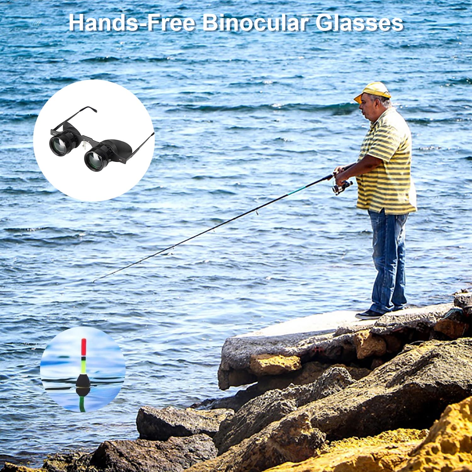 Hands Free Binocular Glasses For Enhanced Viewing   Hd Clarity, Lightweight & Portable, Adjustable Focus, Perfect For Bird Watch