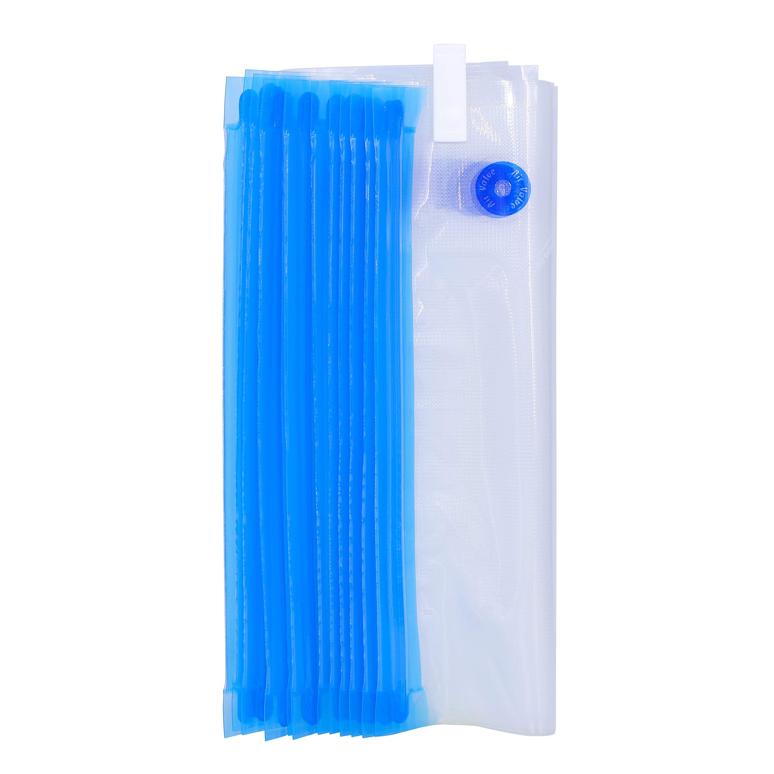 Foyo Gallon Size Vacuum Zipper Bags, Vacuum Food Sealer Bags Food Storage Reusable Bags With Double Layer Zippers Designed, Bpa