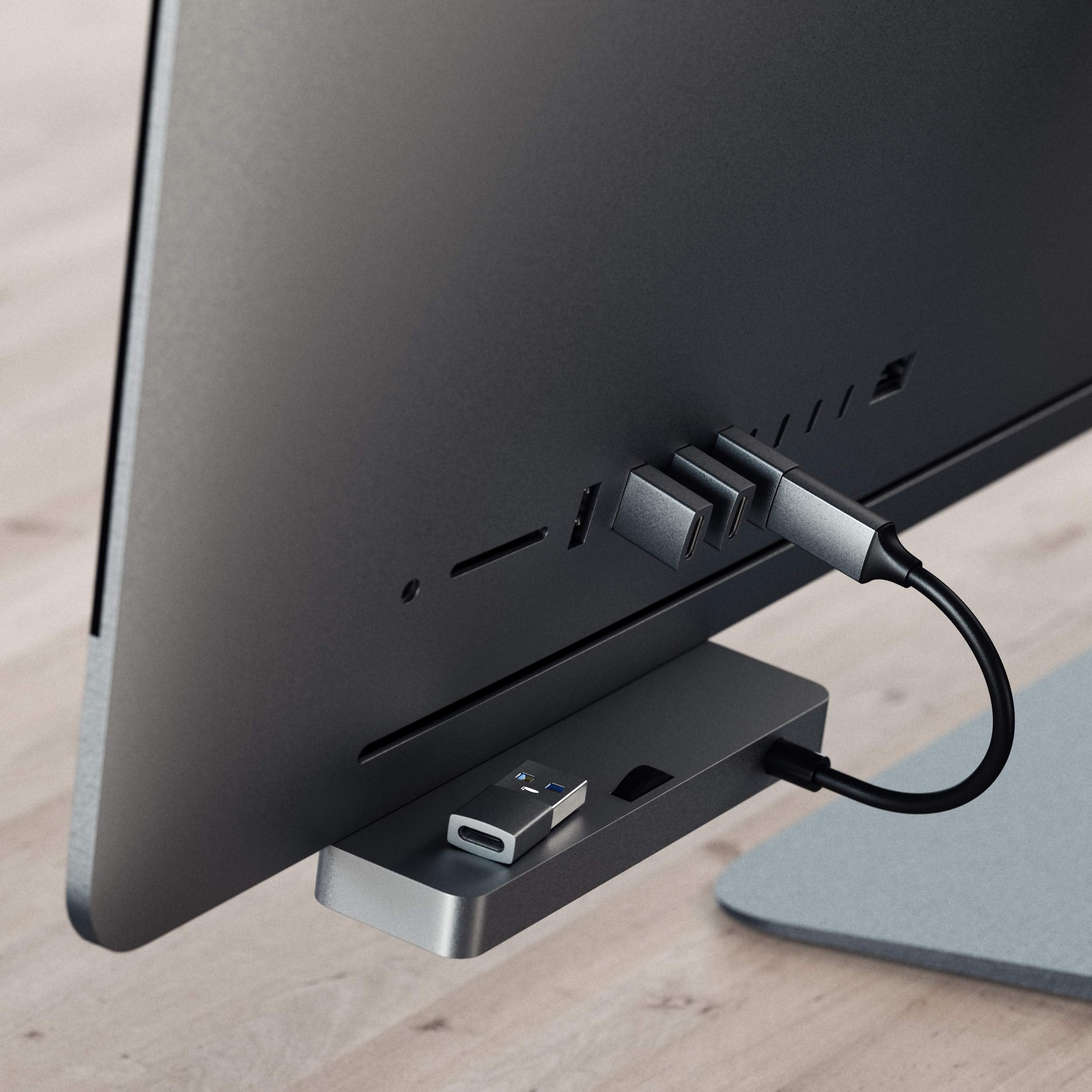 Satechi Type A To Type C Adapter Converter   Usb A Male To Usb C Female   Compatible With Imac, Macbook Pro/Macbook, Laptops, Pc, Computers And More (Space Gray)