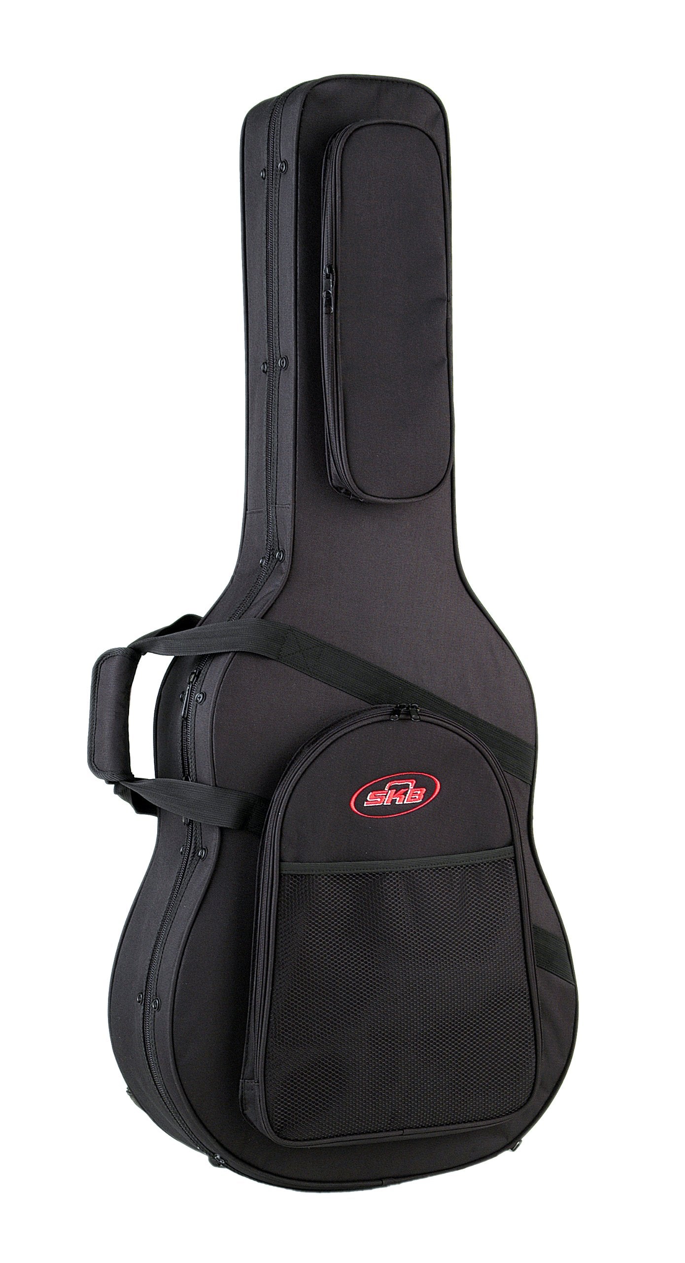Skb Acoustic Soft Case With Eps Foam Interior/Nylon Exterior, Back Straps,Black