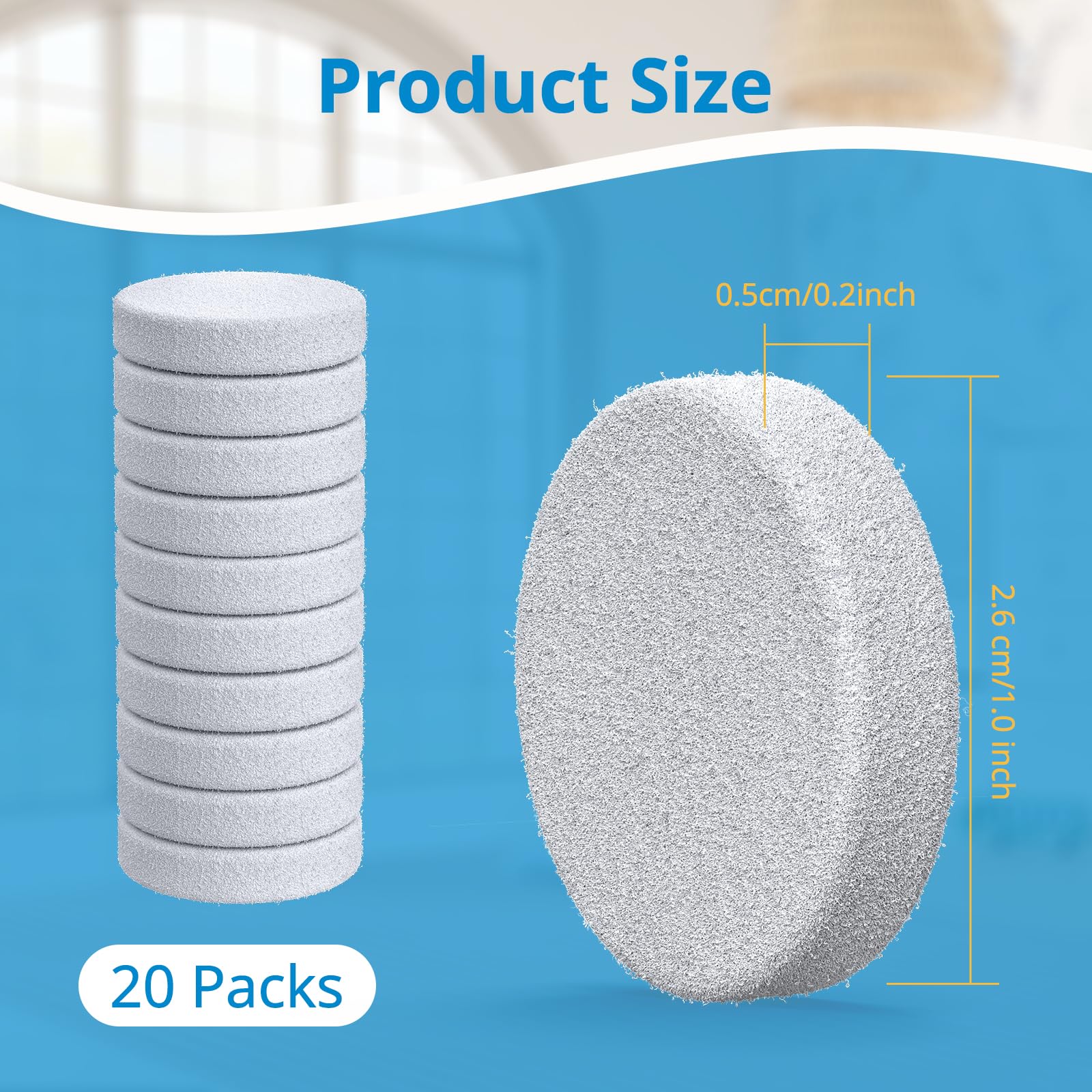 Isingo 20 Pack Core Mini Aroma Pads Replacement For Levoit Lv H128 Essential Oil Replacement Aromatherapy Refill Pads Compatible