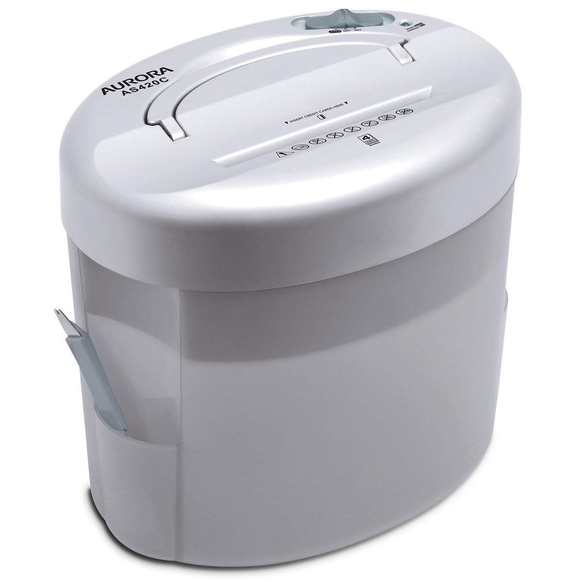 Aurora As420C Desktop-Style Cross-Cut Paper Shredder, 4-Sheet Crosscut Desktop