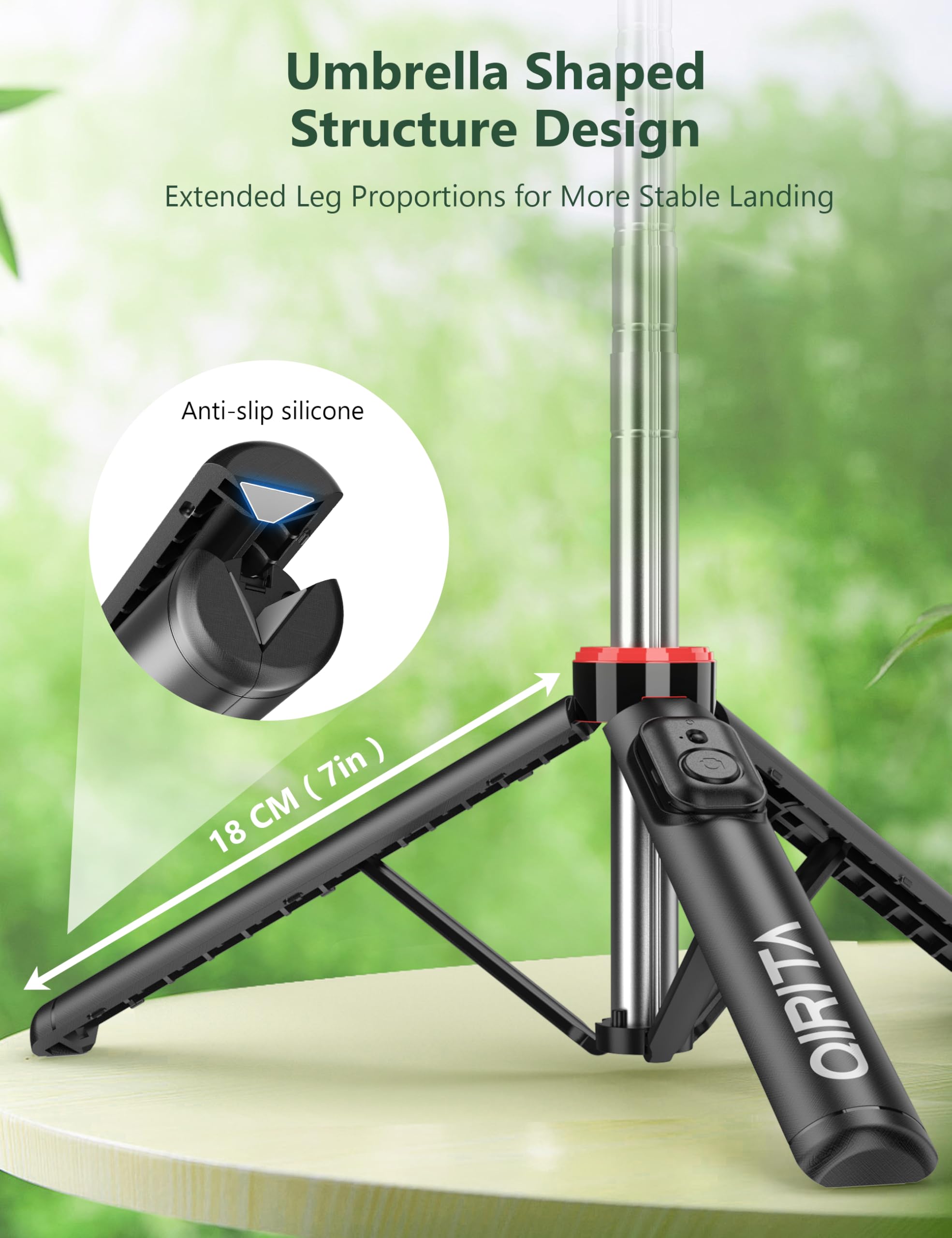 52 Selfie Stick Tripod With Remote, 3 In 1 Portable Phone Tripod Stand With Holder, Group Selfies/Live Streaming/Video Recording
