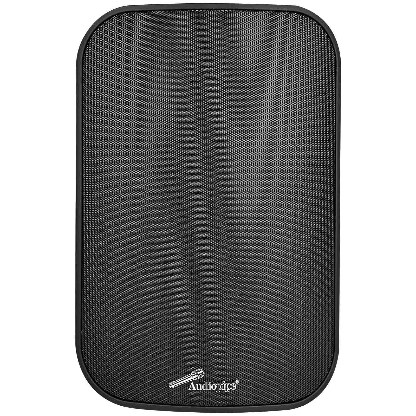 Audiopipe 6.5    2 Way Indoor/Outdoor Weatherproof Loudspeaker (Odp 653 Blk), Black, Monitor Speaker, 2 Way, 100 Watts, 8 Ohms,
