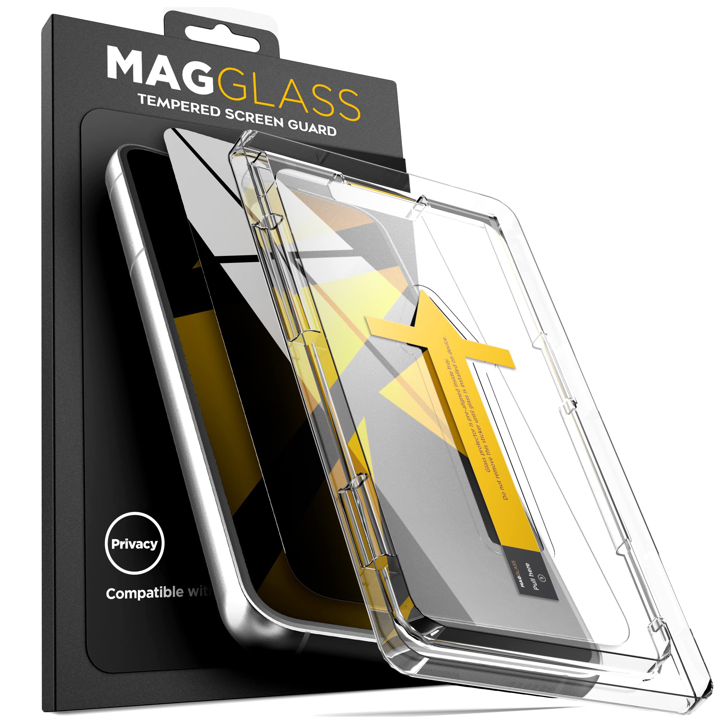 Magglass Tempered Glass Designed For Samsung Galaxy S22 Plus Privacy Screen Protector, Anti Spy Display Guard For Samsung S22+ (
