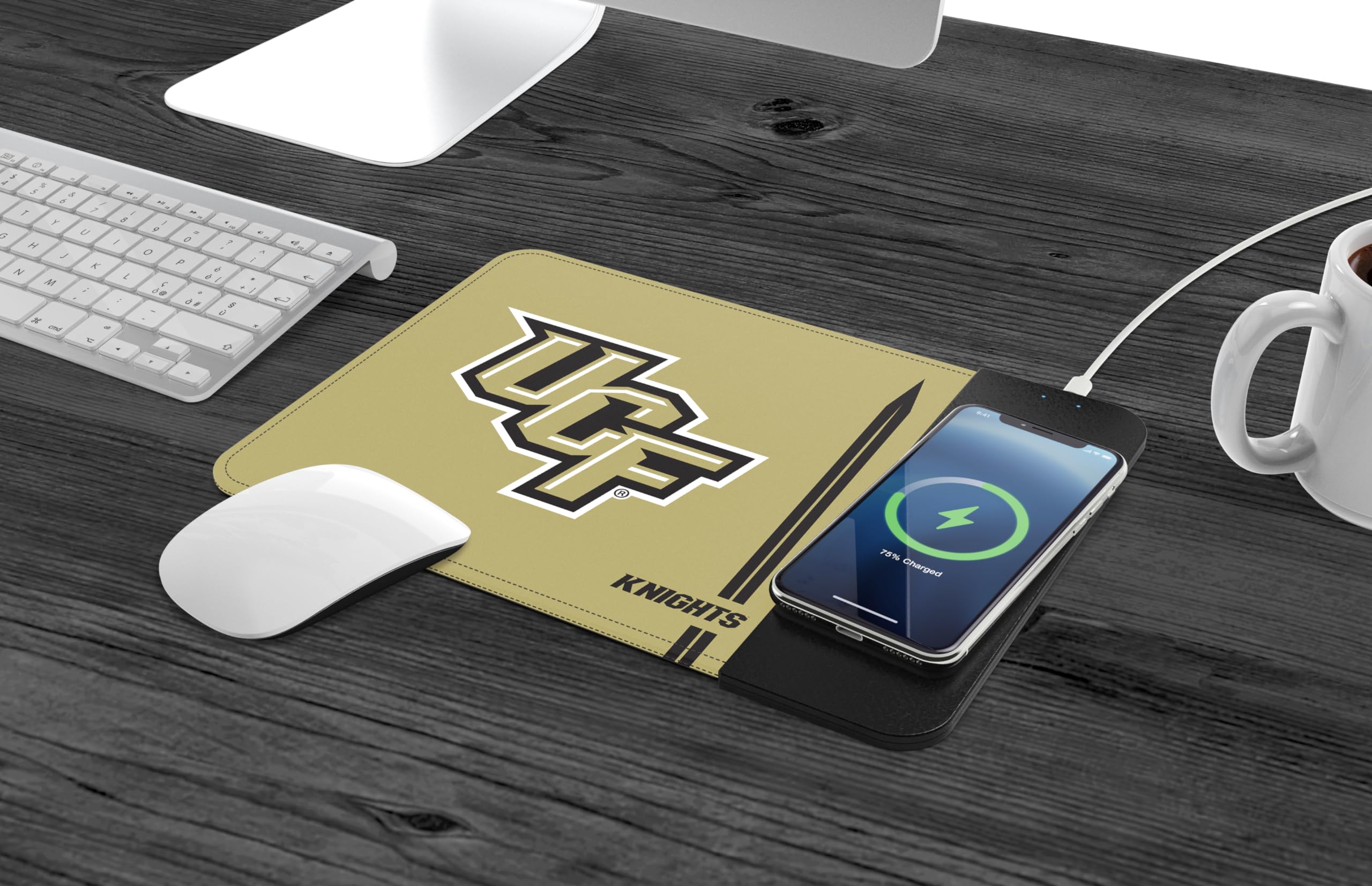 Soar Ncaa Wireless Charging Mouse Pad, Ucf Knights