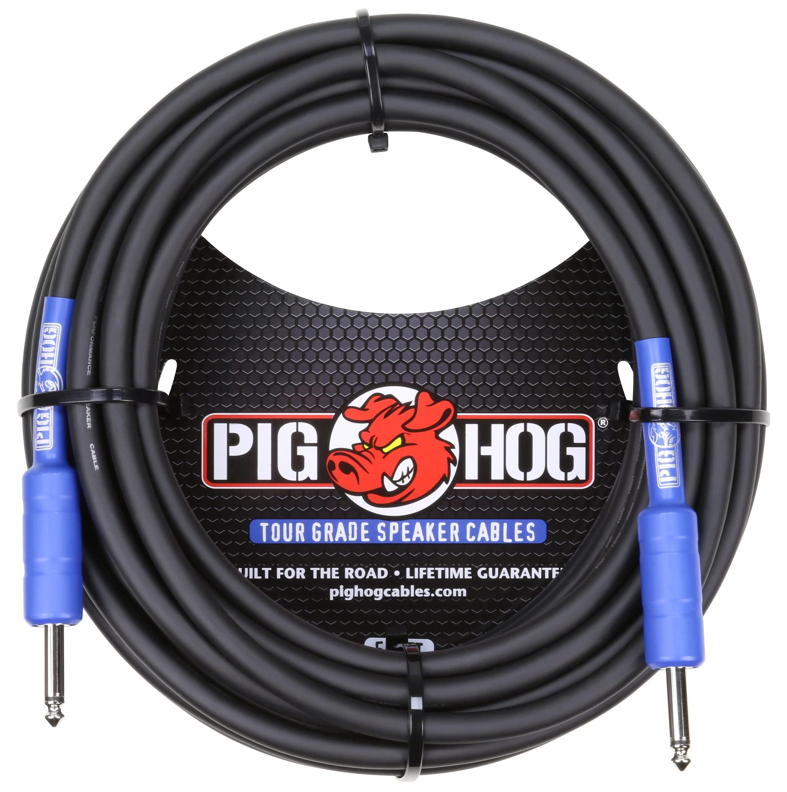 Pig Hog Phsc50 14 Gauge Wire Speaker Cable, 50 Foot   2 Pack