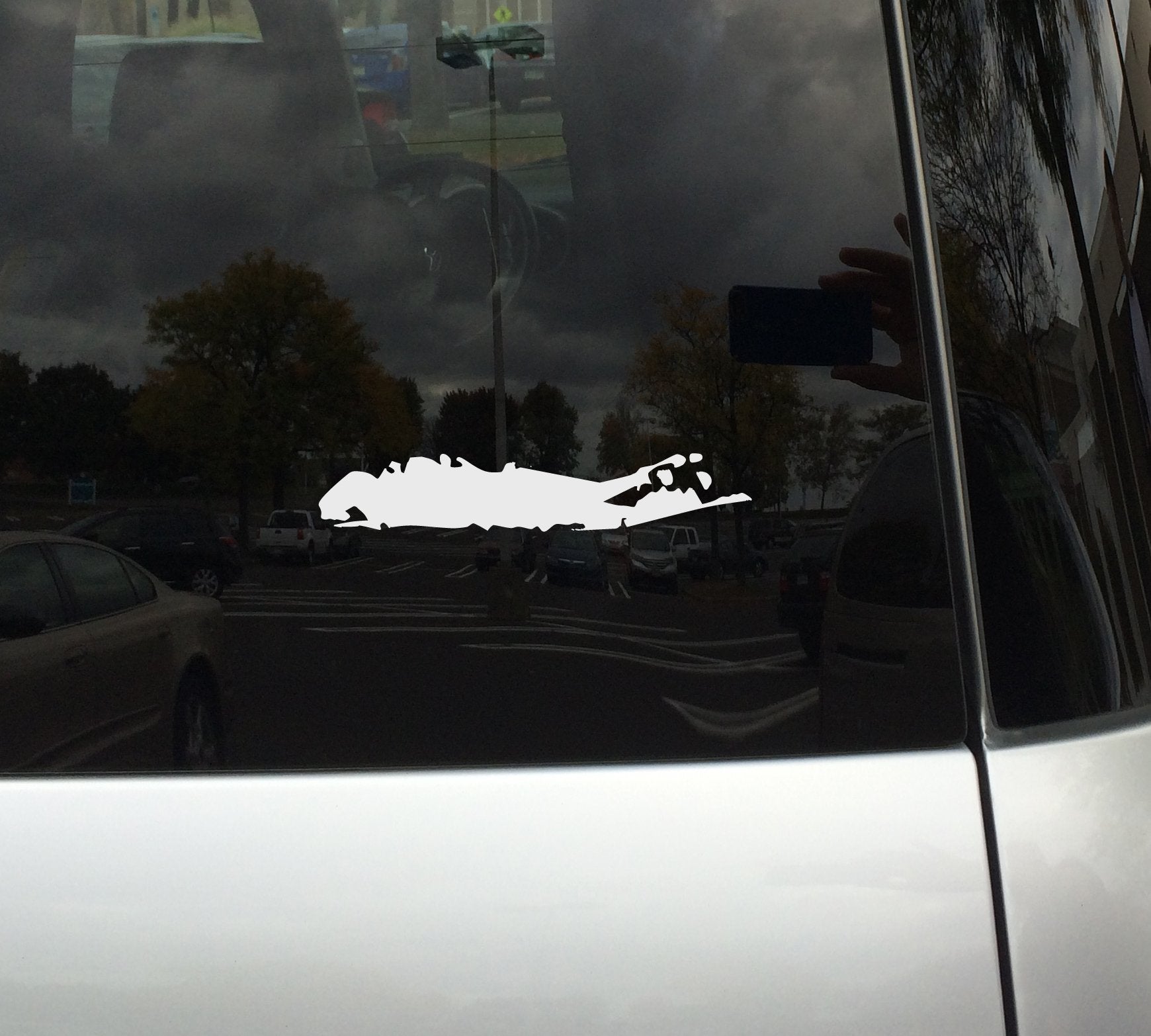 Applicable Pun Long Island Shape   Paumanok   White Vinyl Decal Sticker For Car, Macbook, Laptop, Tablet And More (6 Inch)