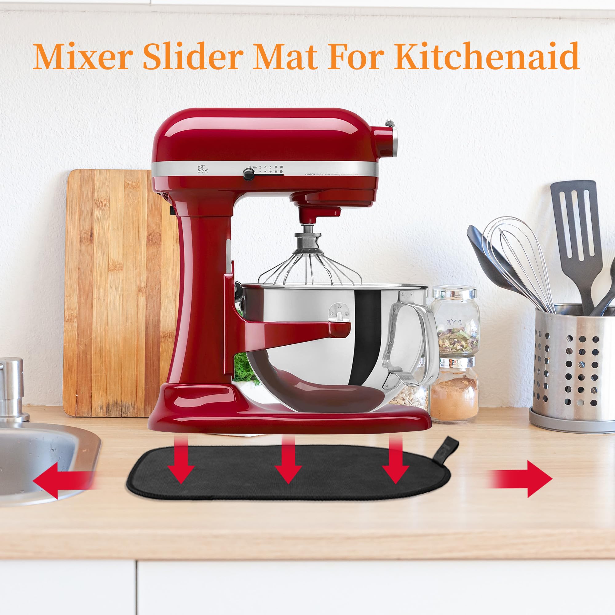 Mixer Slider Mat For Kitchenaid Stand Mixer Slider Mat With Bendable Cord Organizer For Kitchenaid 6 8 Qt Appliances Air Fryer S