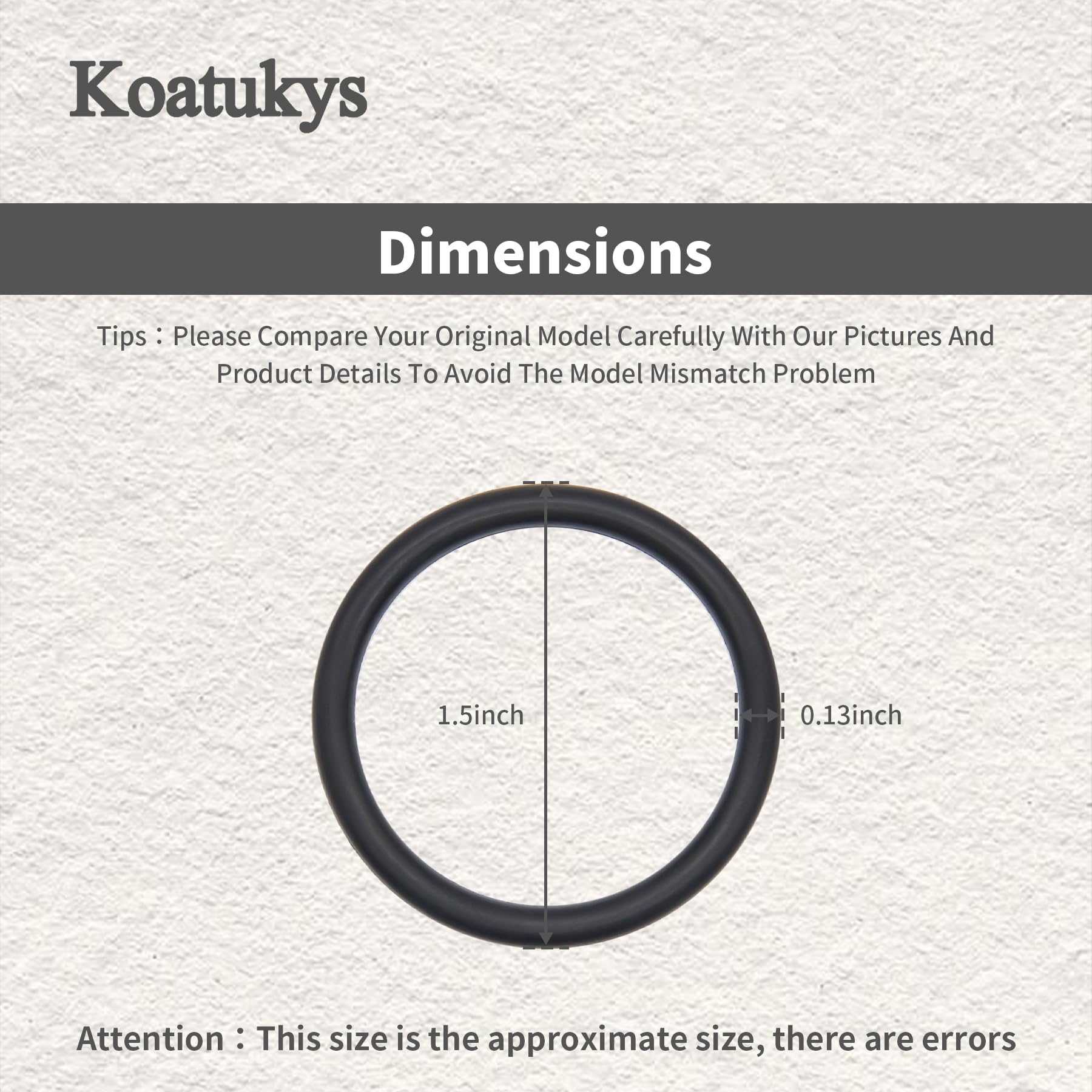 Koatukys 876 174 876174 Piston O Ring Replacement For Hitachi Nv45Aa Nv45Ab Nv45Ab2 Nv45Ab2(S) N5008Ac N5010A Nt50A Nt65A2 Naile