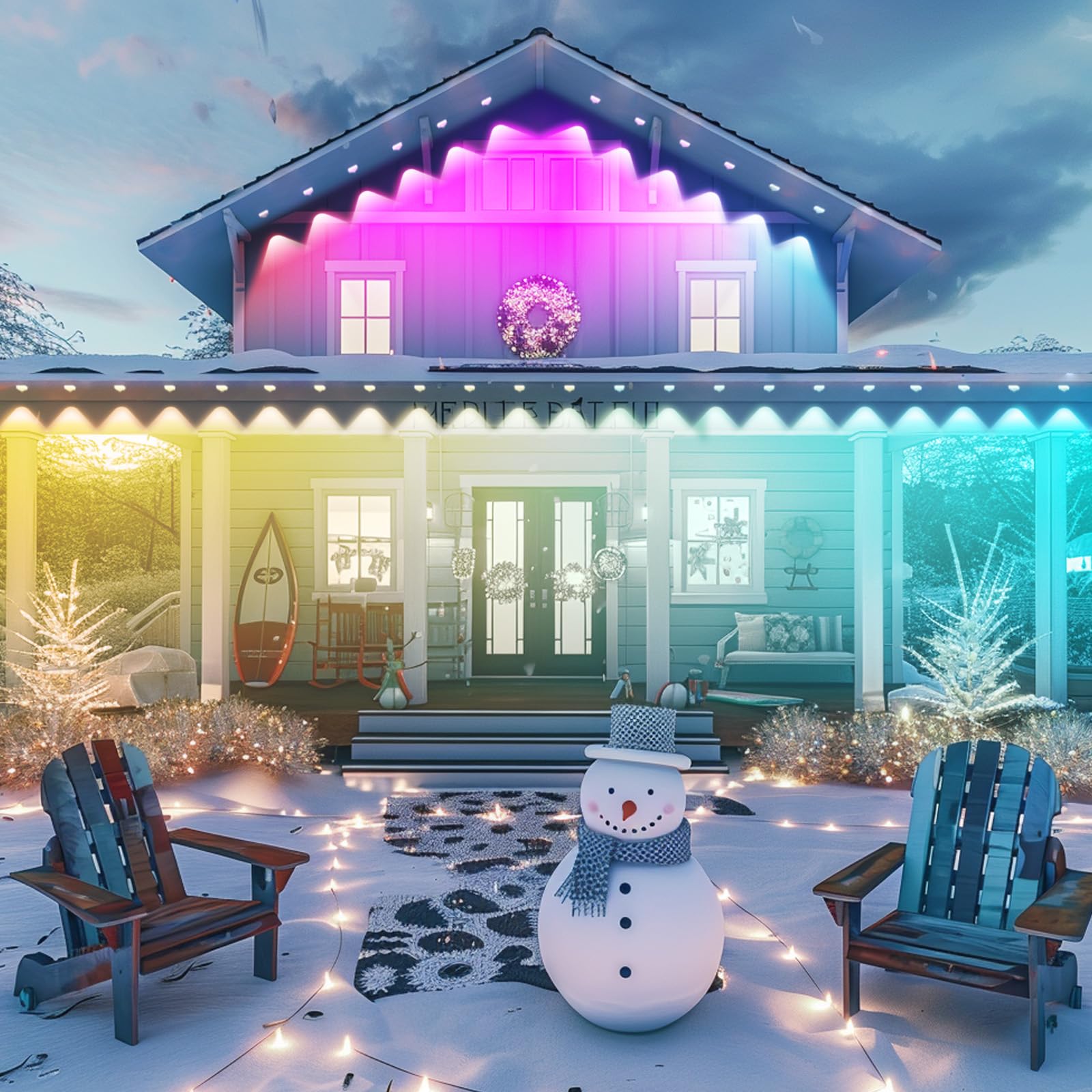 Permanent Outdoor Lights Extension Lead Waterproof Cord,Waterproof Extension Cable 3Pin,Ip68 Extension Cable