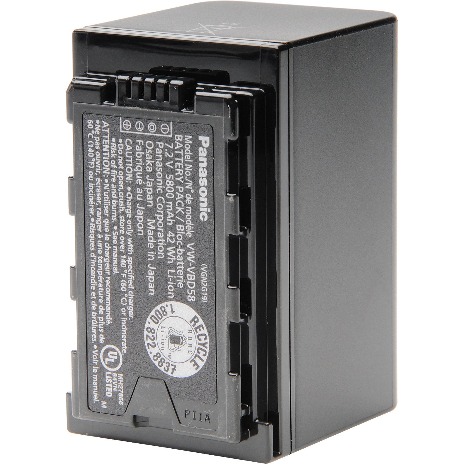 Panasonic Vw Vbd58 Rechargeable Battery (Black)