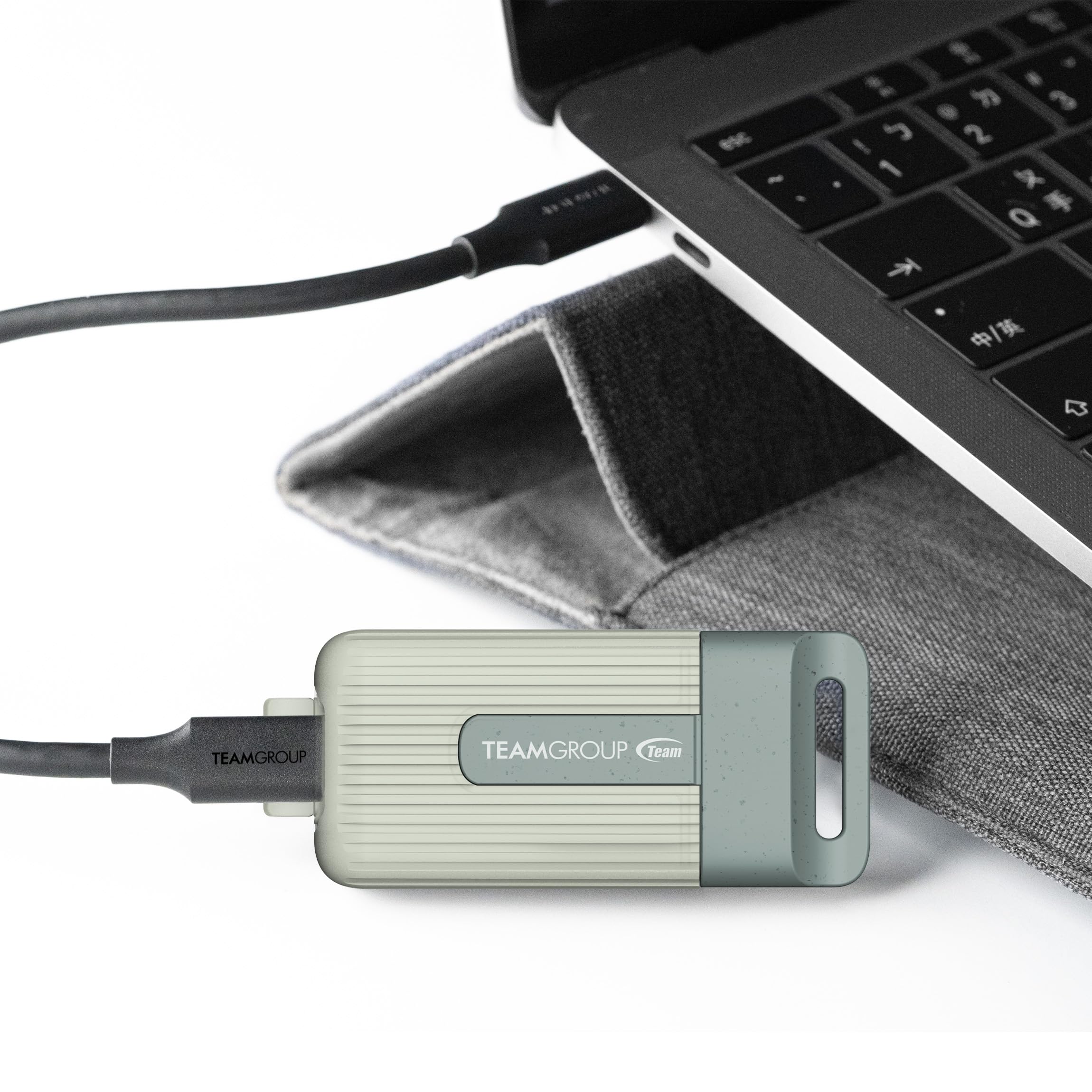 Teamgroup Pd20 Eco 1Tb Portable External Solid State Drive Ssd Read Up To 1000Mb/S Usb 3.2 Gen2X1 Type C Waterproof Dustproof Ip