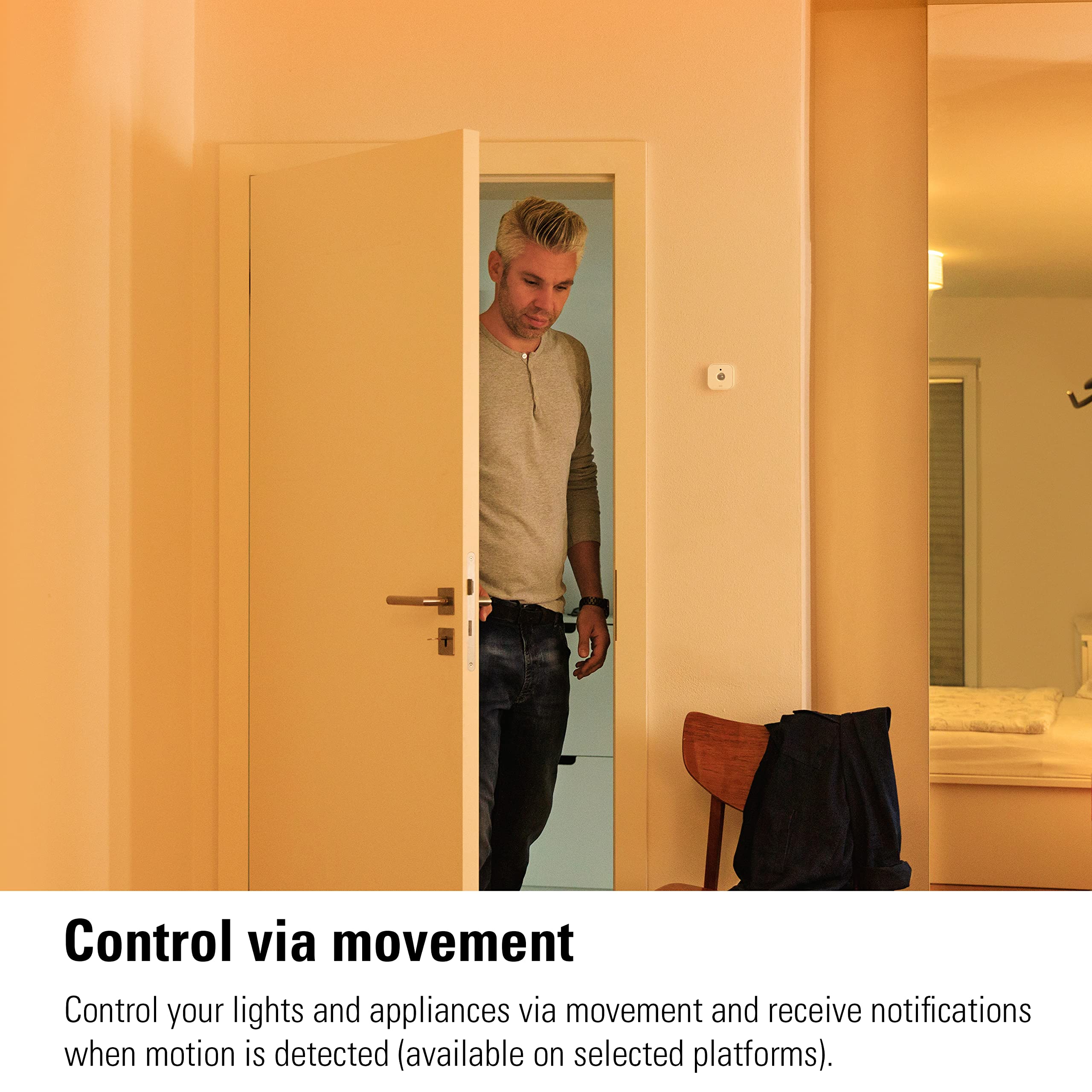 Eve Motion (Matter)   Smart Motion Sensor With Light Sensor, Ipx3 Water Resistance, Automatic Activation Of Lights And Devices,