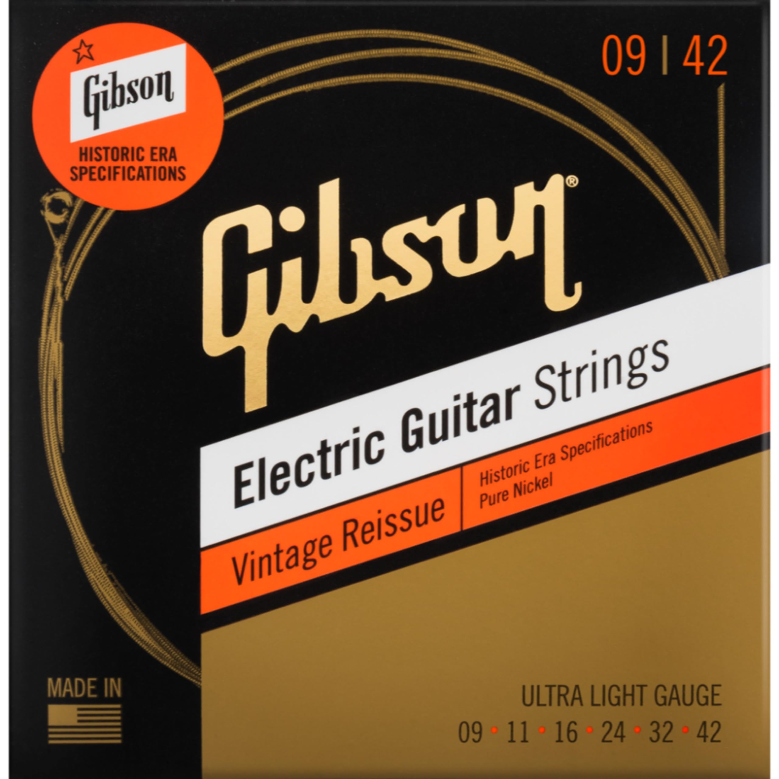 Gibson Vintage Reissue Electric Strings, Ultra Light