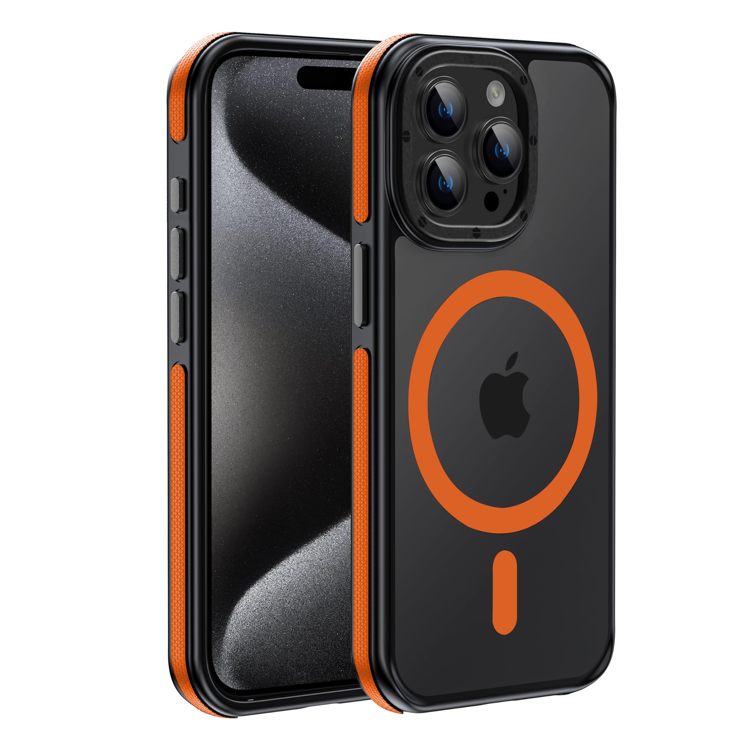 Yzoiko Strong Magnetic Case For Phone 15 Pro [10Ft Military Grade Protection] Compatible With Fit Magnetic Shockproof Slim Thin