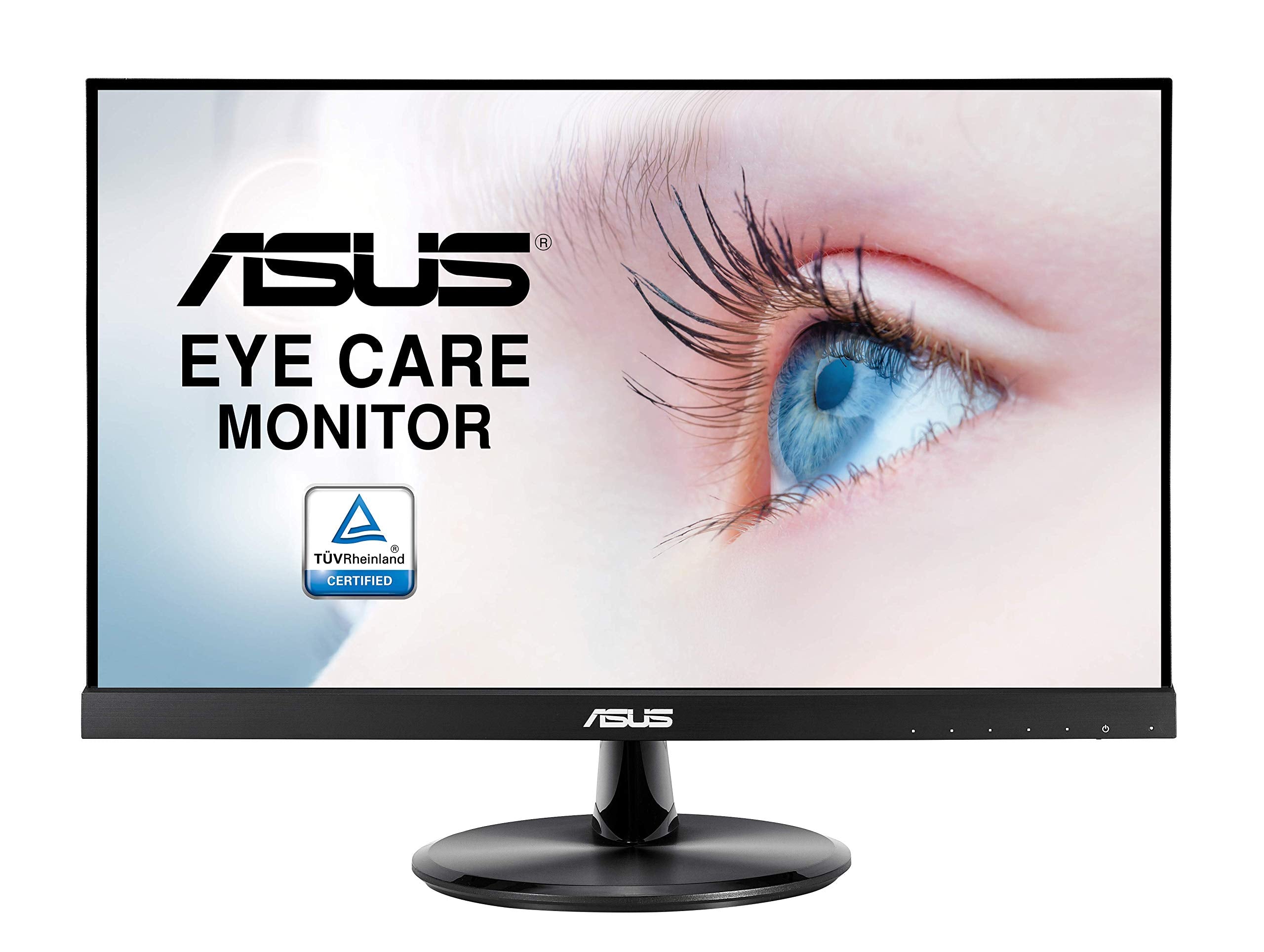ASUS VP229Q 21.5 Monitor, 1080P Full HD, 75Hz, IPS, FreeSync/AdaptiveSync, Eye Care, HDMI DisplayPort VGA, Frameless, VESA W