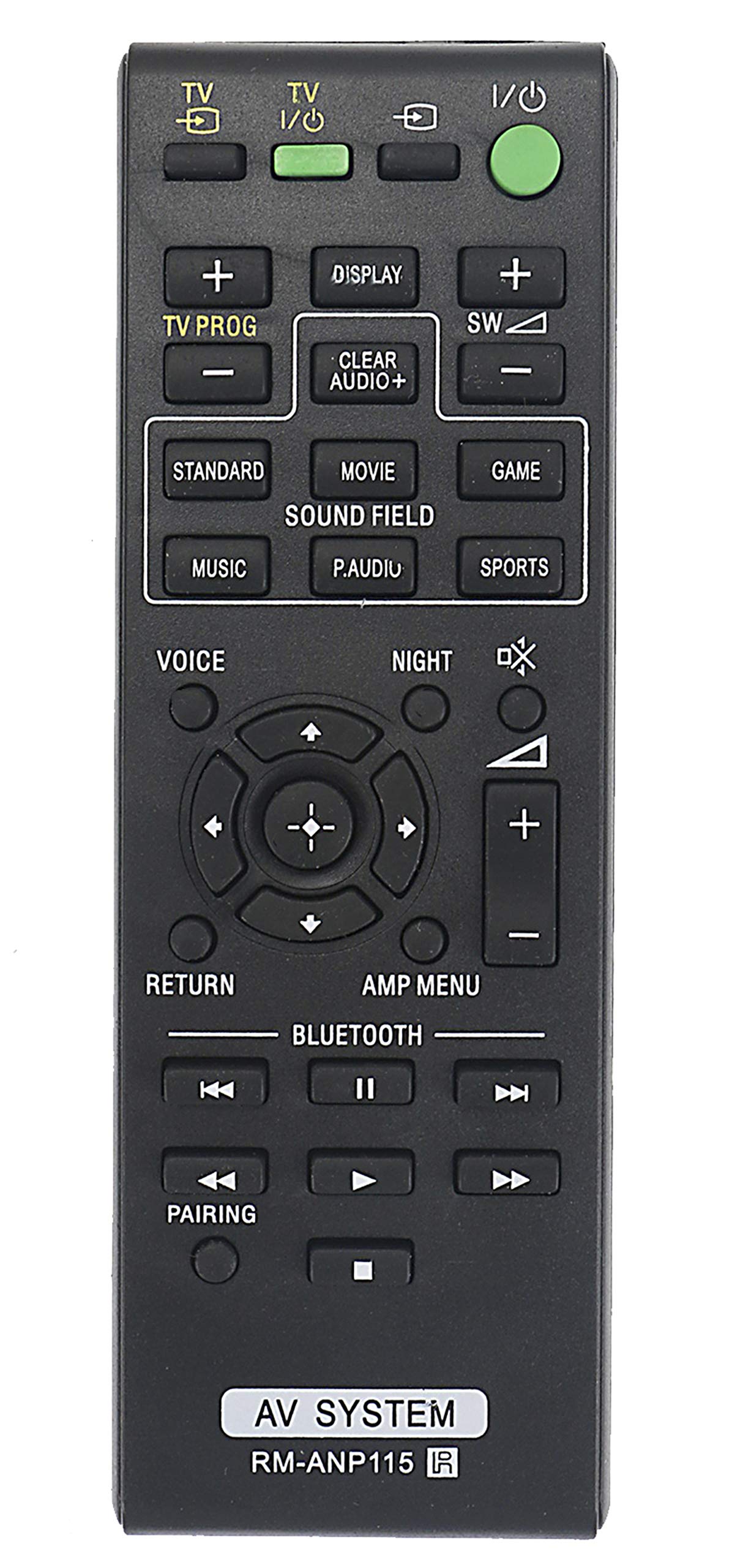 RM-ANP115 Replaced Remote Fit for Sony Sound Bar HT-CT370 HT-CT770 SA-CT370 SA-CT770 SA-WCT370 SA-WCT770 RM-ANP114