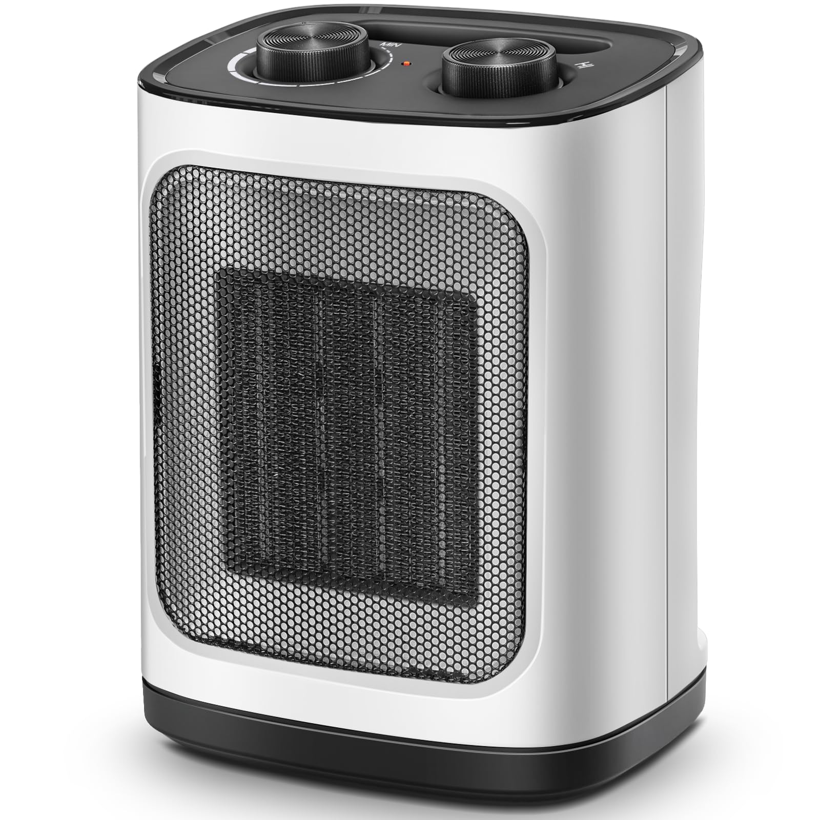 Kismile Portable Electric Space Heater, Small Ceramic Heater Fan With Thermostat, Tip Over And Overheat Protection,Fast Heating