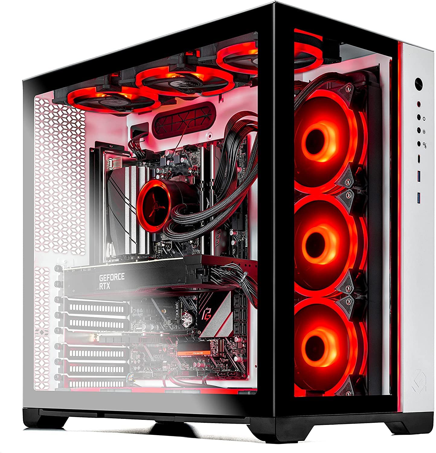 Skytech Gaming Prism Ii Gaming Computer Pc Desktop   Amd Ryzen 7 5800X 8 Core 3.8Ghz, Rtx 3080 Ti 12G Gddr6X, 1Tb Nvme Gen4 Ssd,