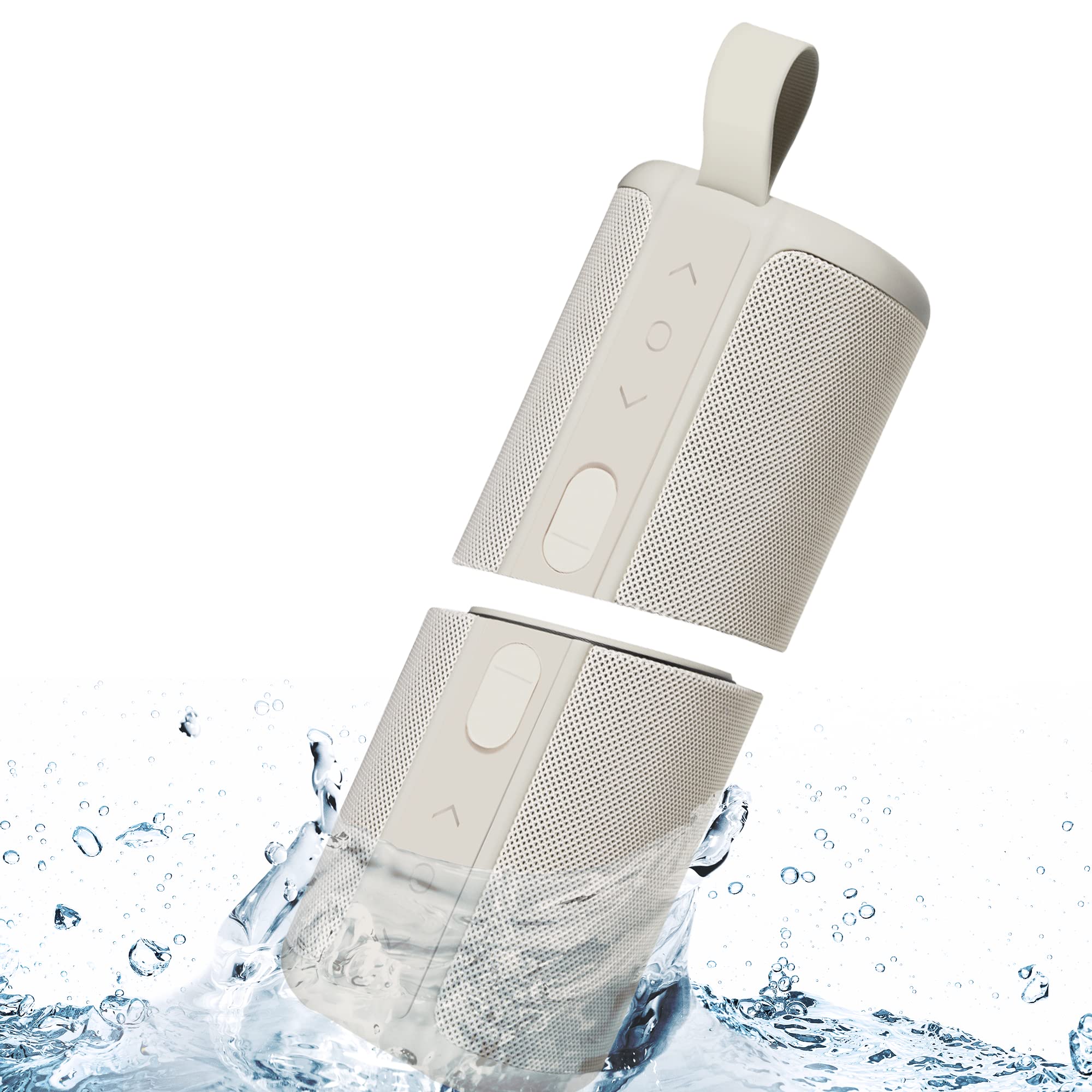 Kove Commuter 2 Portable Speaker   Stone Bluetooth Speakers, Wireless With Hd Louder Volume, Deep Bass Subwoofer, Microphone, Ip