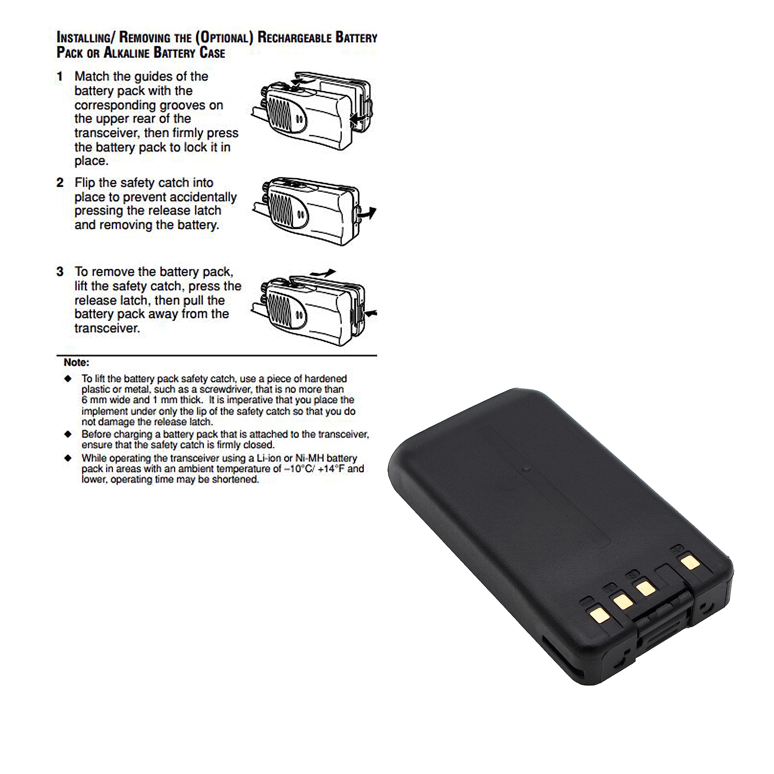 Replacement Battery For Kenwood Tk 2360,Tk 3360,Nx 220,Nx 320,Tk 2170M,Nx 3220,Tk 3178,Tk 3160,Fits Knb 24L,Knb 35L,Knb 55L,Knb