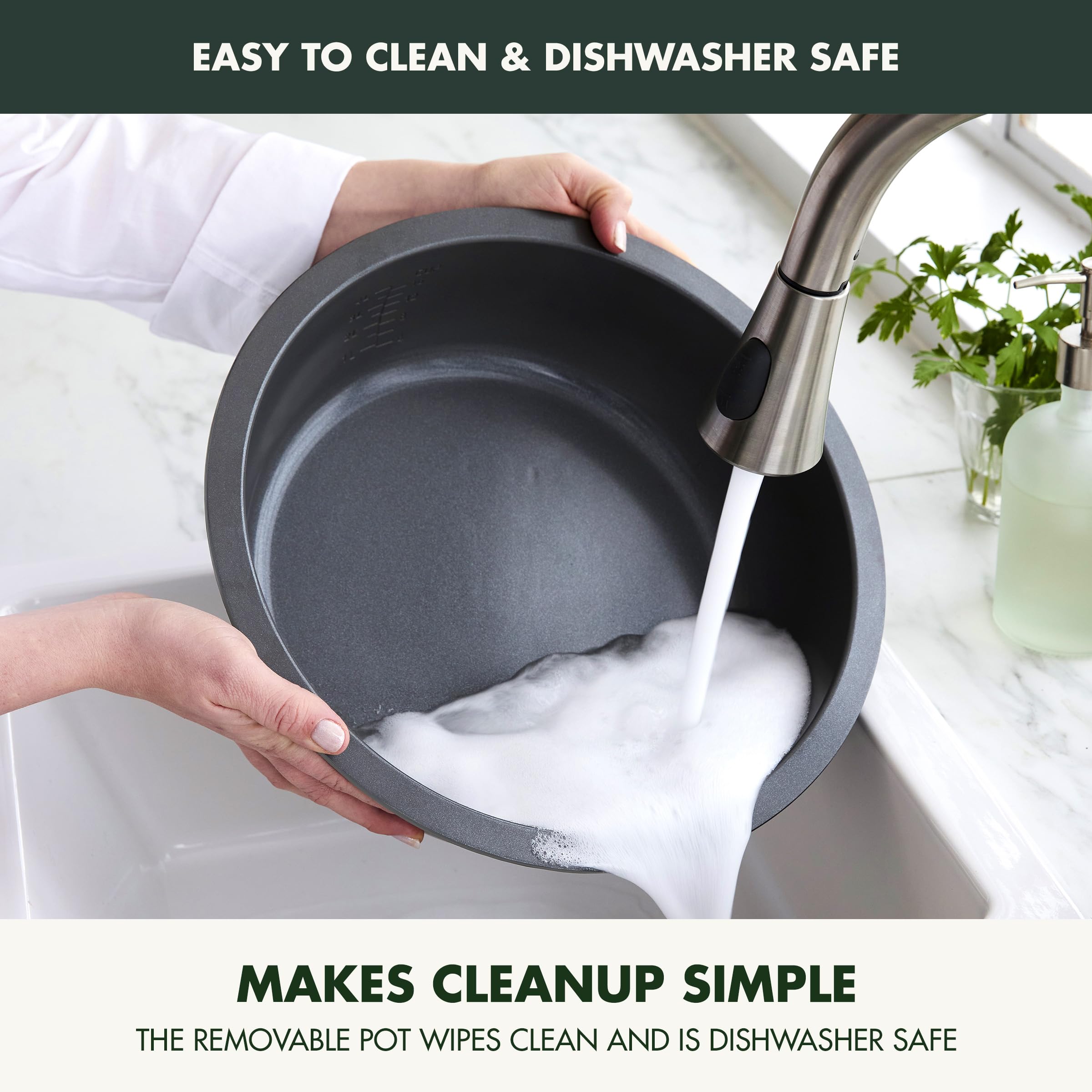 Greenpan Elite Essential Smart Electric 6Qt Skillet Pot,Sear Saute Stir Fry And Cook Rice, Healthy Ceramic Nonstick And Dishwash