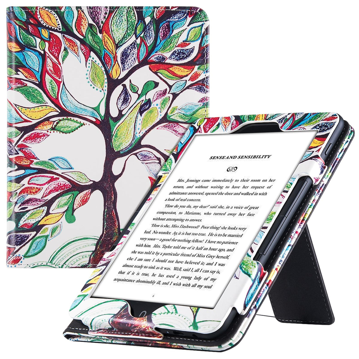 Bozhuorui Stand Case For All New 7.8'' Nook Glowlight 4 Plus (2023 Released Only)   Premium Pu Leather Sleeve Cover With Two Han