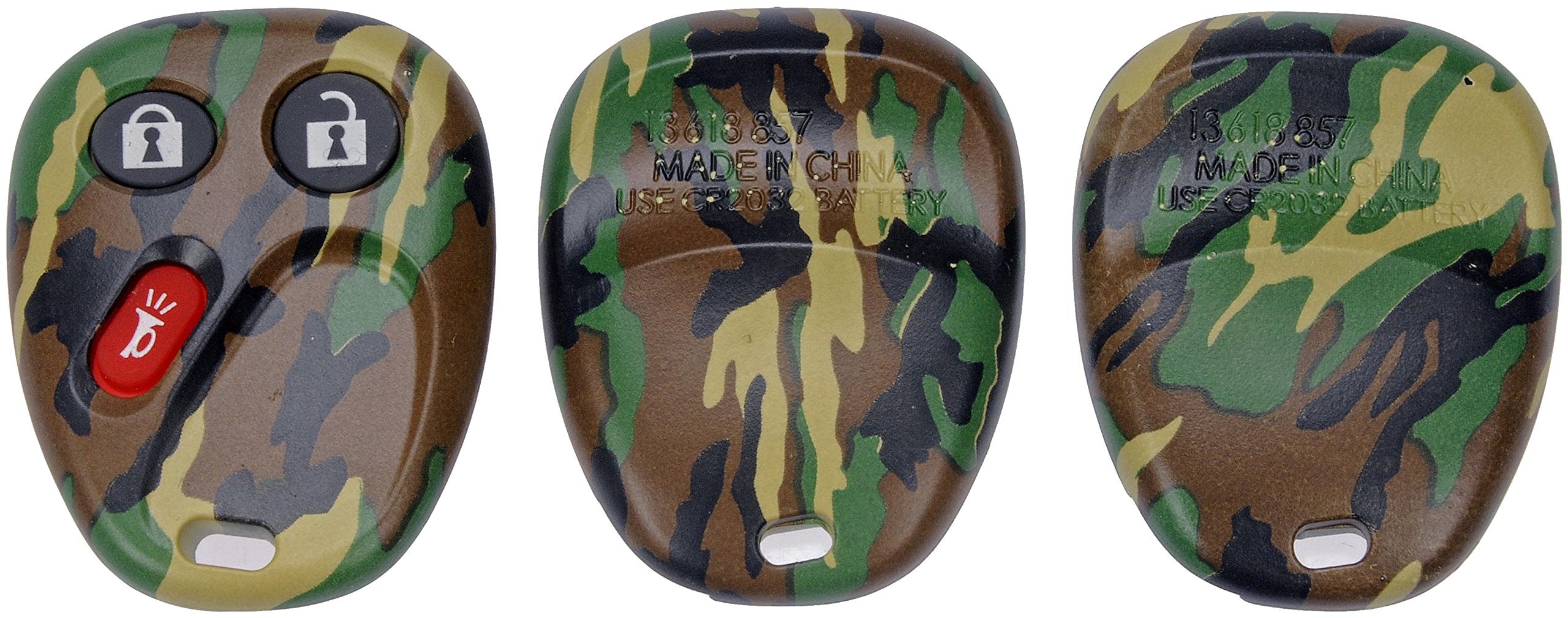 Dorman 13618Gnc Keyless Entry Transmitter Cover Compatible With Select Models, Green Woodland Camouflage