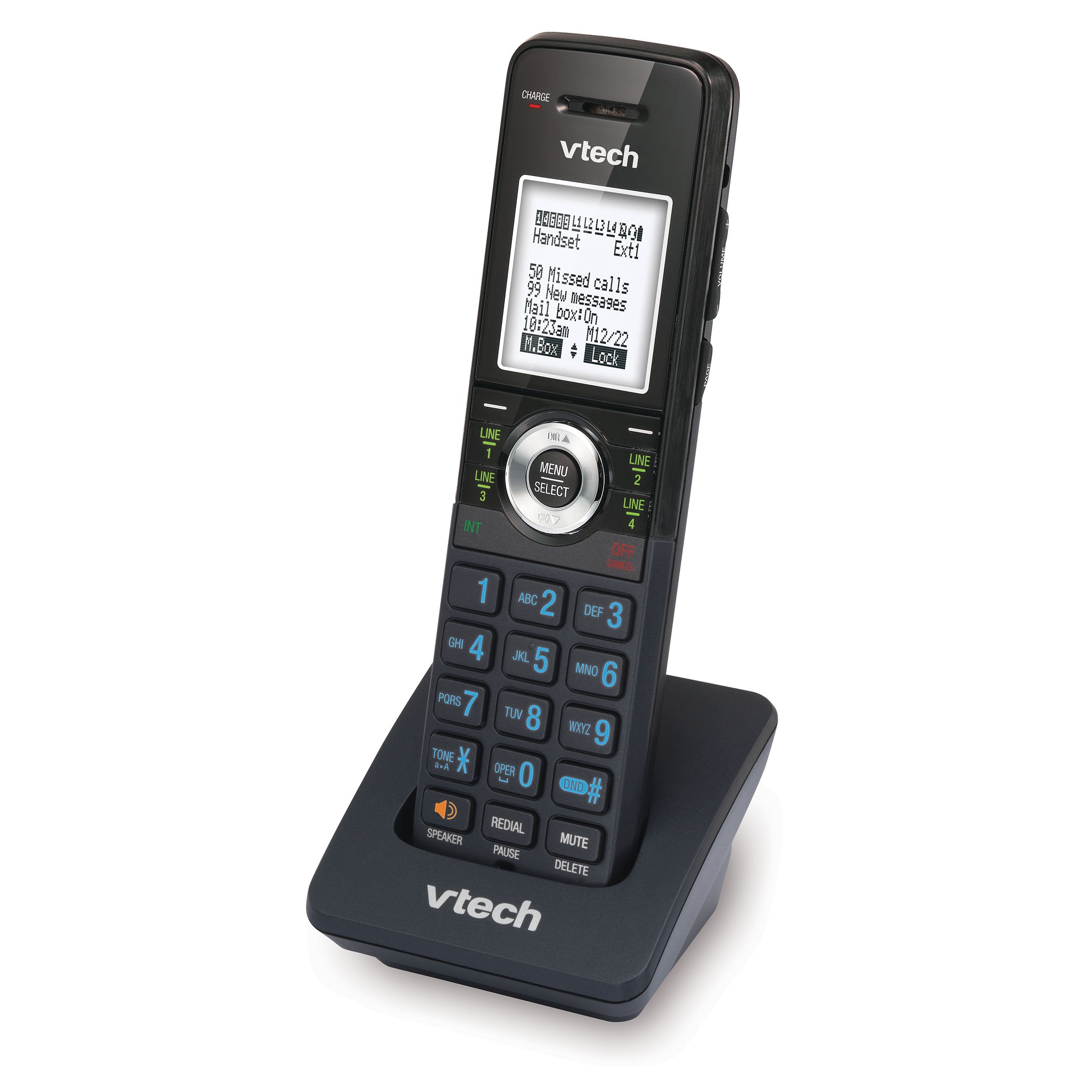 Vtech Accessory Handset For Vtech Am18447 Small Business System, Black