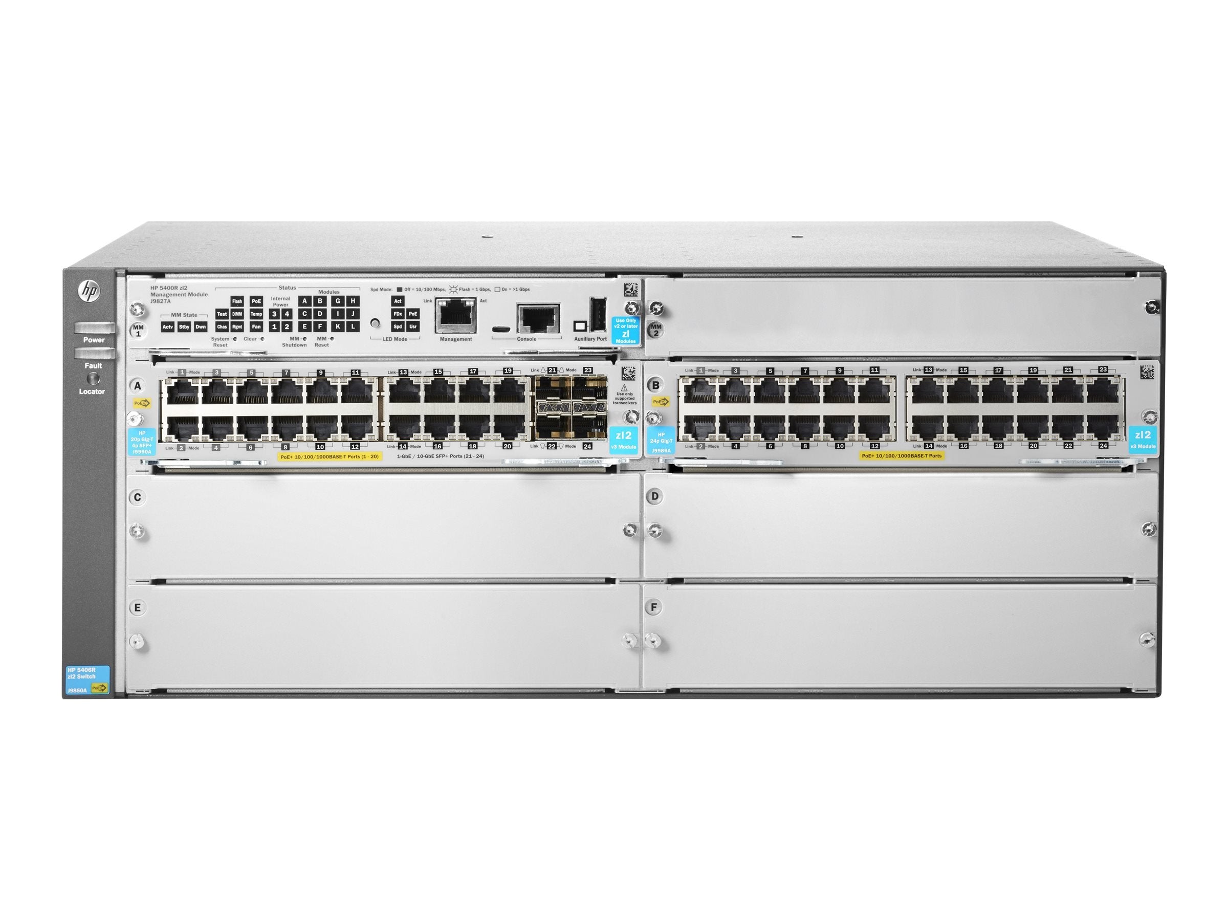 Hp Aruba 5406R 44Gt Poe+ 4Sfp+ V3 (Jl003A)