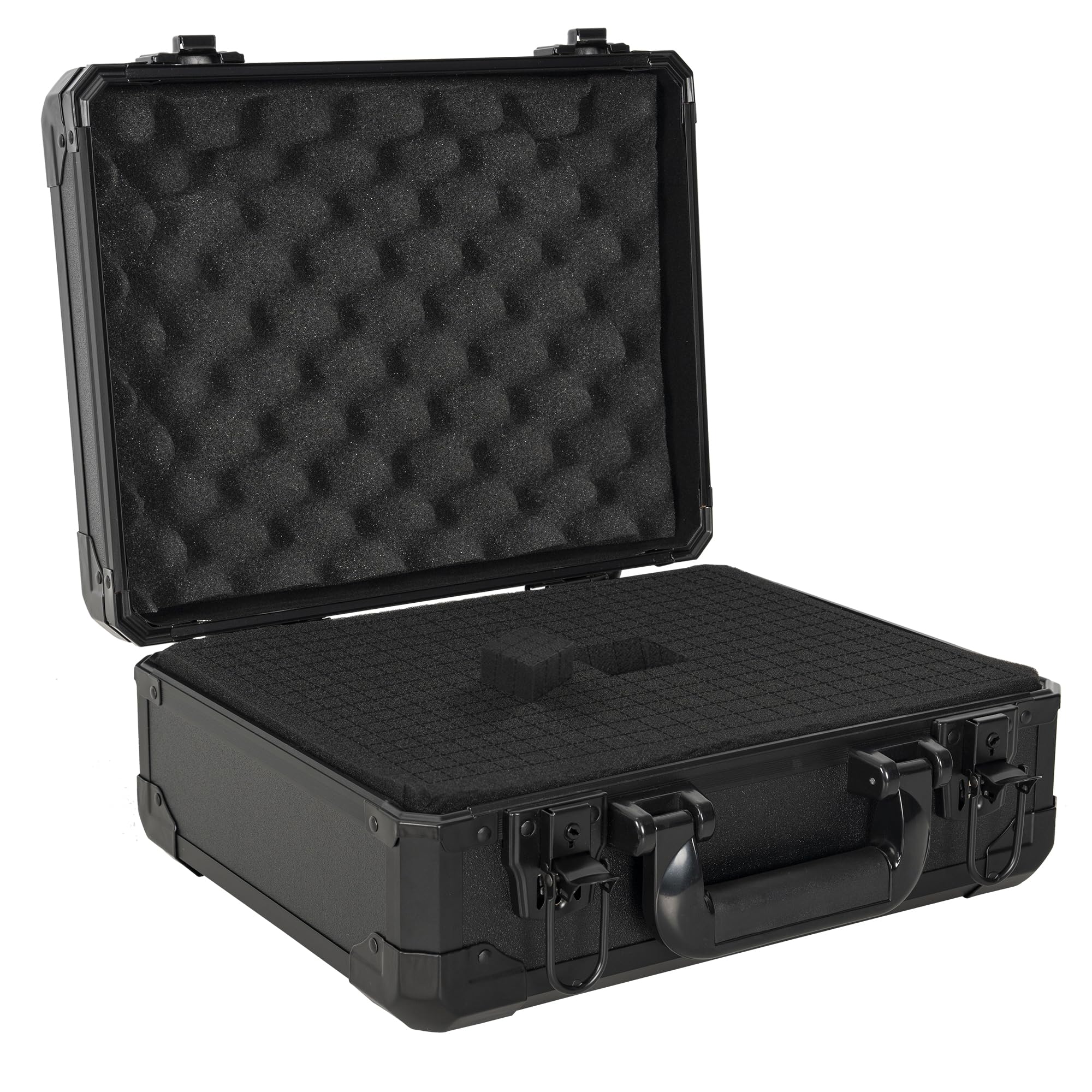 Ithwiu 13 Inch Aluminum Carrying Case 13 X 10 X 5.5 Inch Ideal For Microphone & Camera Gear Transportation, Dj Mixer Case With C