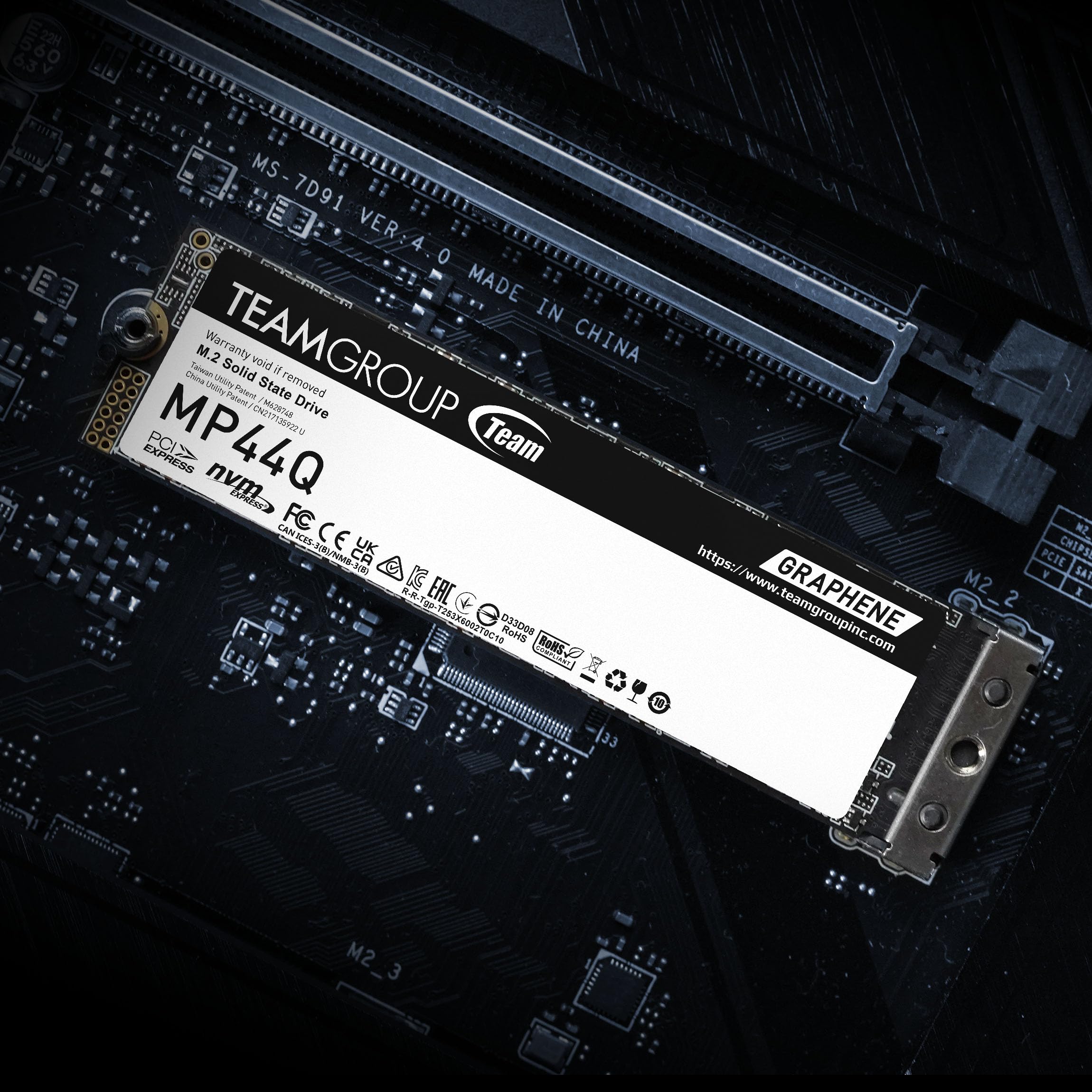 Teamgroup Mp44Q 4Tb Slc Cache Gen 4X4 M.2 2280 Pcie 4.0 W/Nvme Laptop & Desktop & Nuc & Nas Ssd Read/Write Speed Up To 7400/6500