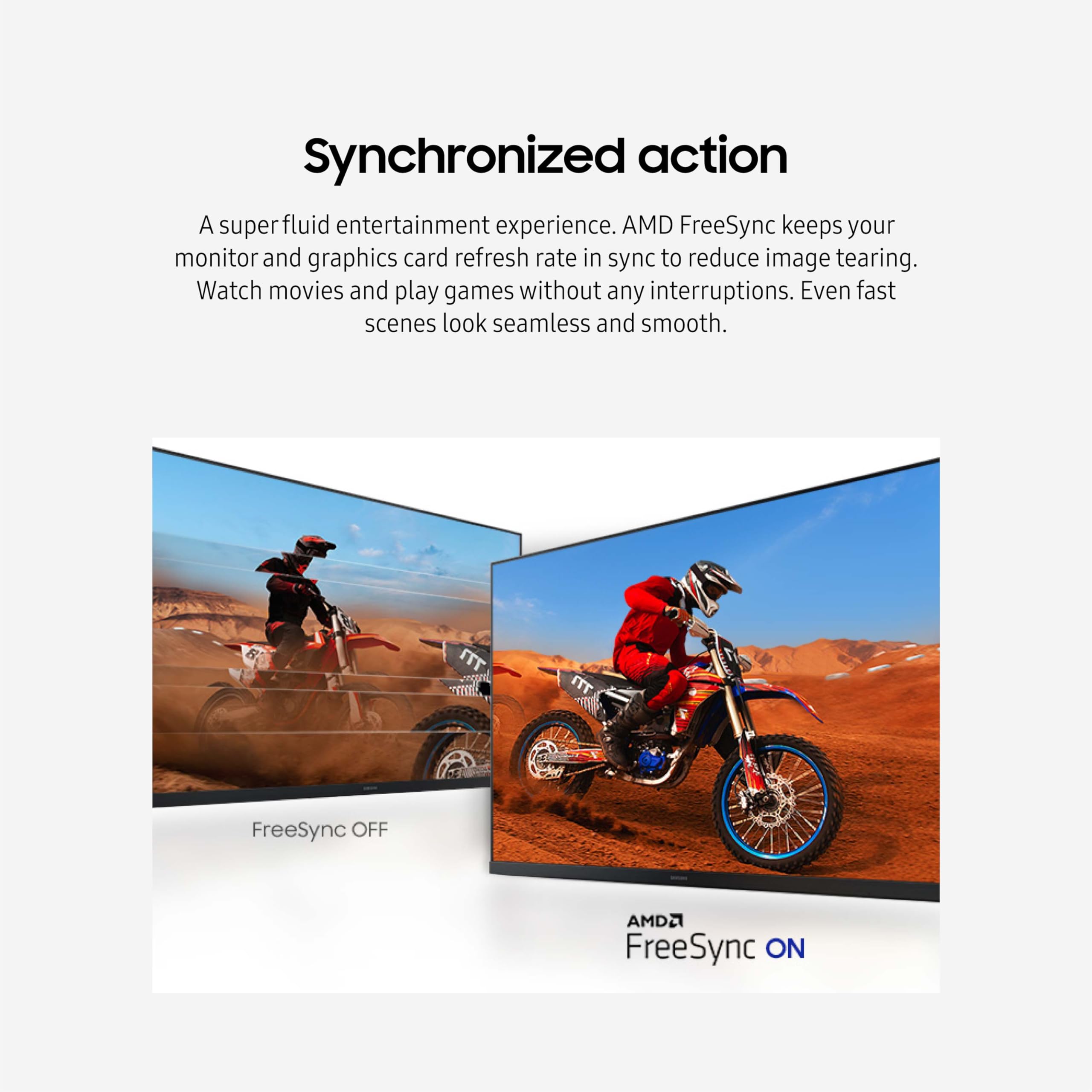 Samsung 32-Inch Flat Computer Monitor, 75Hz, Borderless Display, Amd Freesync, Game Mode, Advanced Eye Care, Hdmi And Displaypor