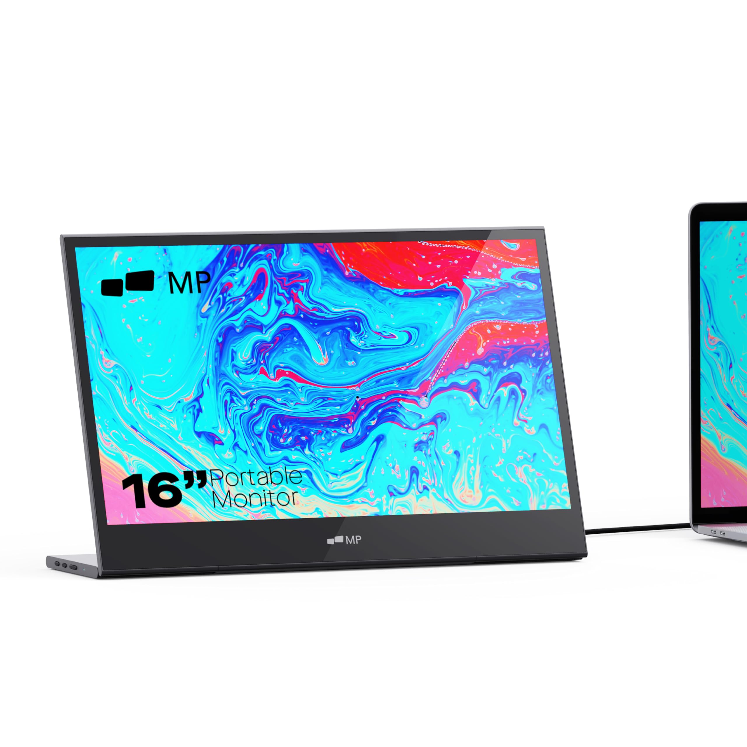 MP Mobile Pixels Glance Laptop Portable Monitor, 16 Inch 1080P FHD Display USB-C/HDMI Portable Monitors, Travel Monitor with Dua