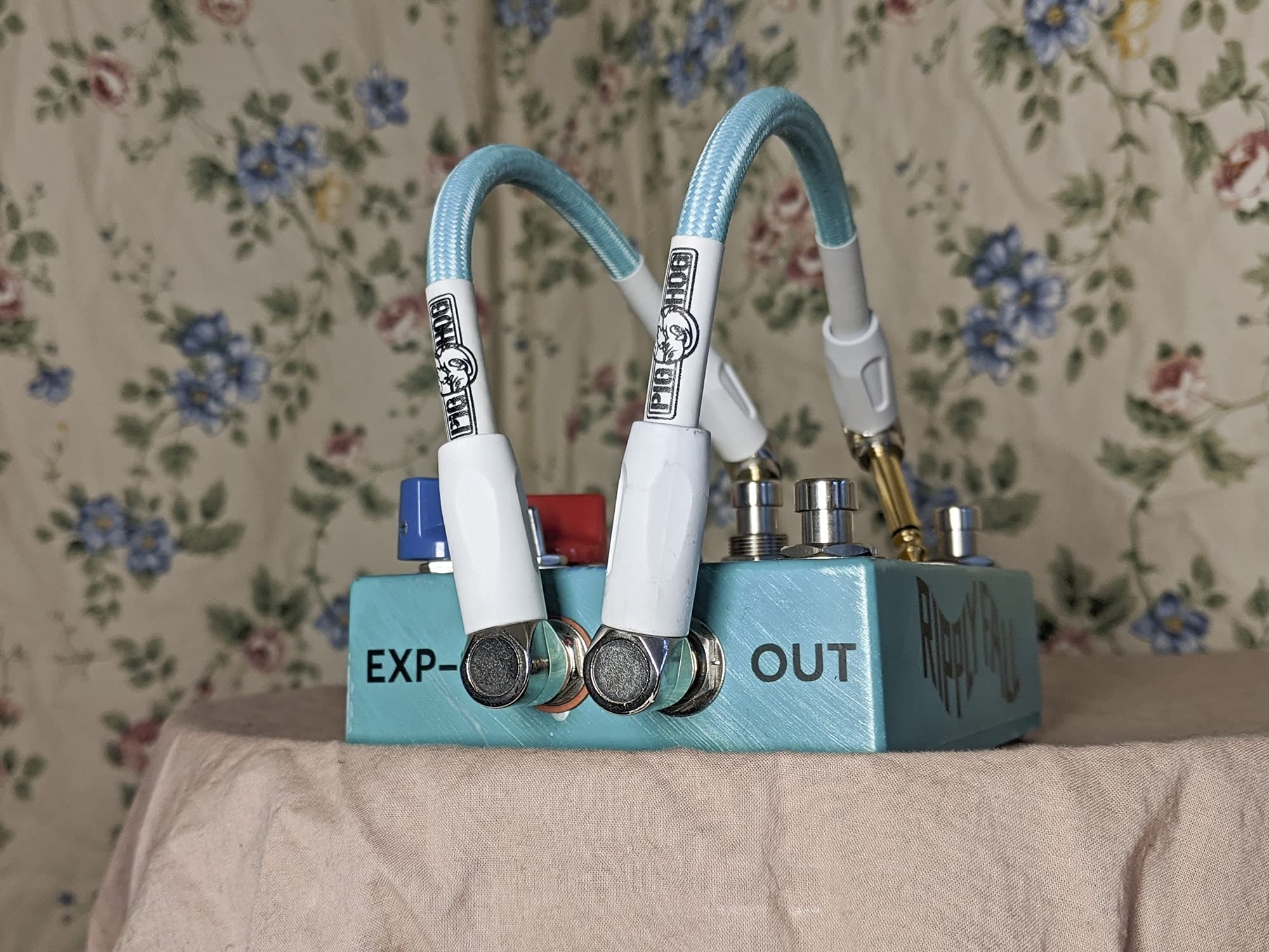 Pig Hog Lil Pigs Vintage ''Daphne Blue'' 6-in Patch Cables - 3 pack