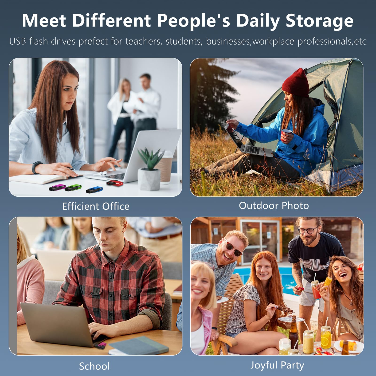 Thumb Drive Agecash Bulk 20Pack 128Mb Usb Flash Drive, Usb 2.0 Flash Drive Pack Of 20, Swivel Pen Drive Usb Memory Stick Memoria