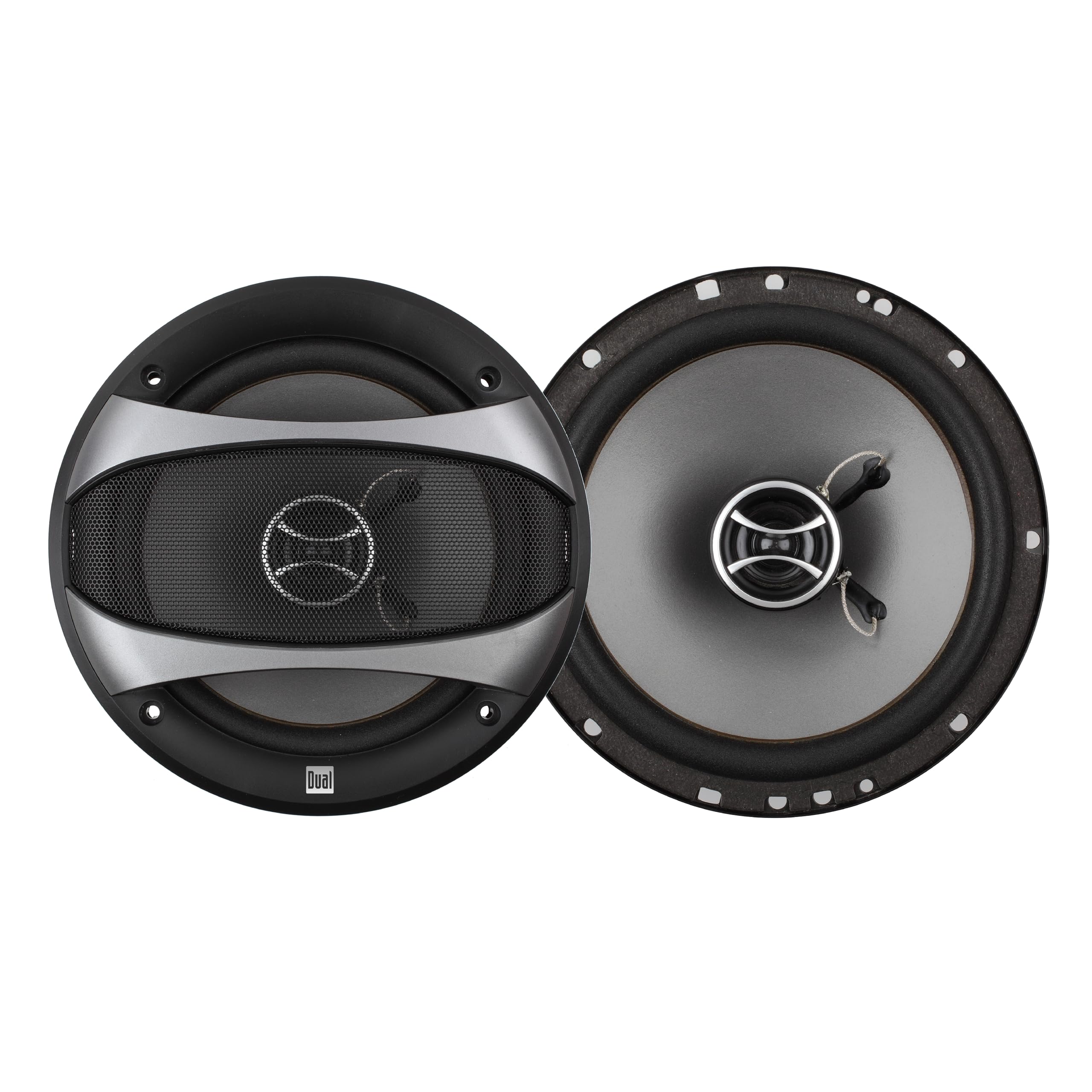 Dual Electronics D65SP 2-Way 6.5 inch Car Audio Speakers Pair with 200 Watt Peak Power | 100 Watts per Speaker | 1 inch Mylar Ba