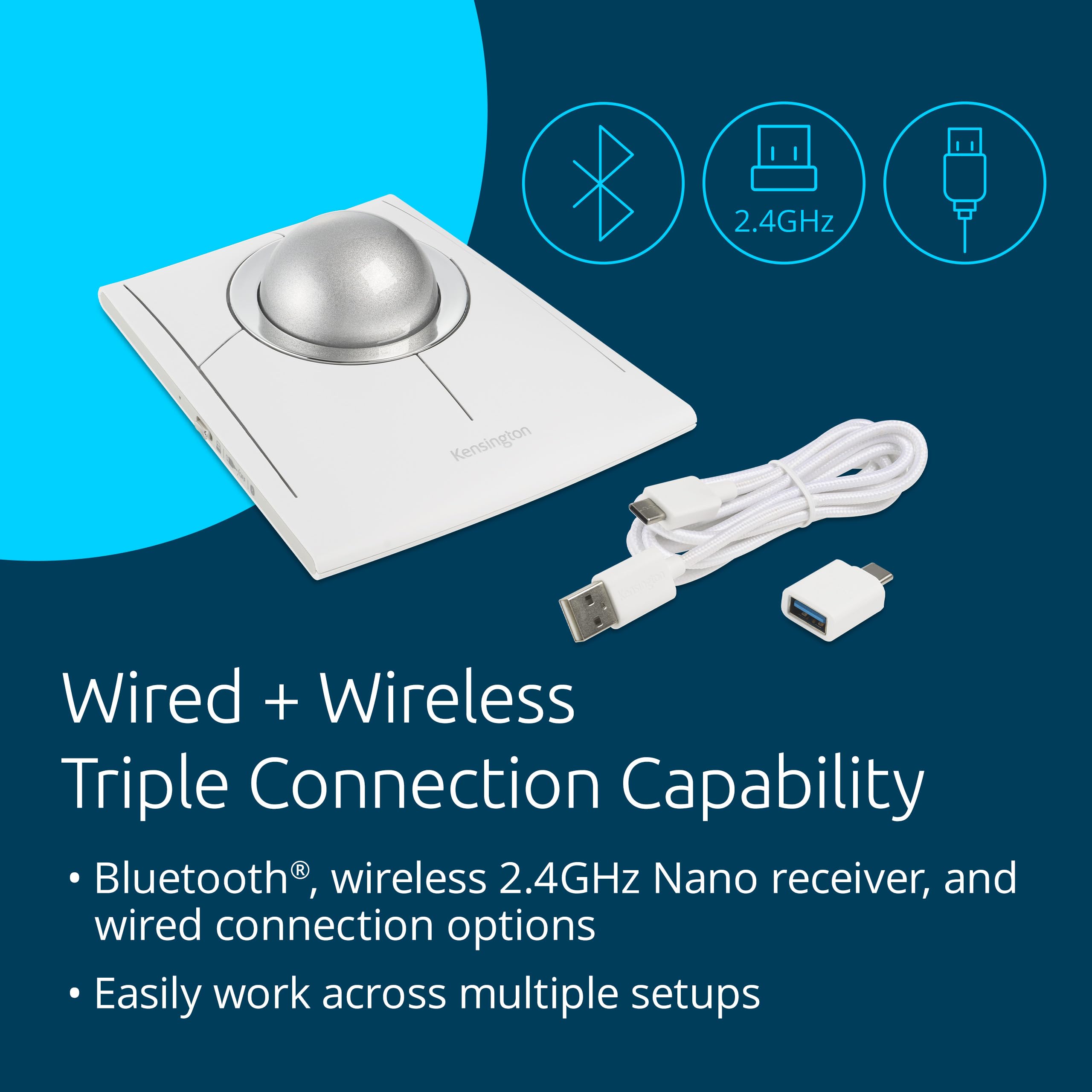 Kensington SlimBlade Pro EQ Wireless Trackball - Thumbnail 4