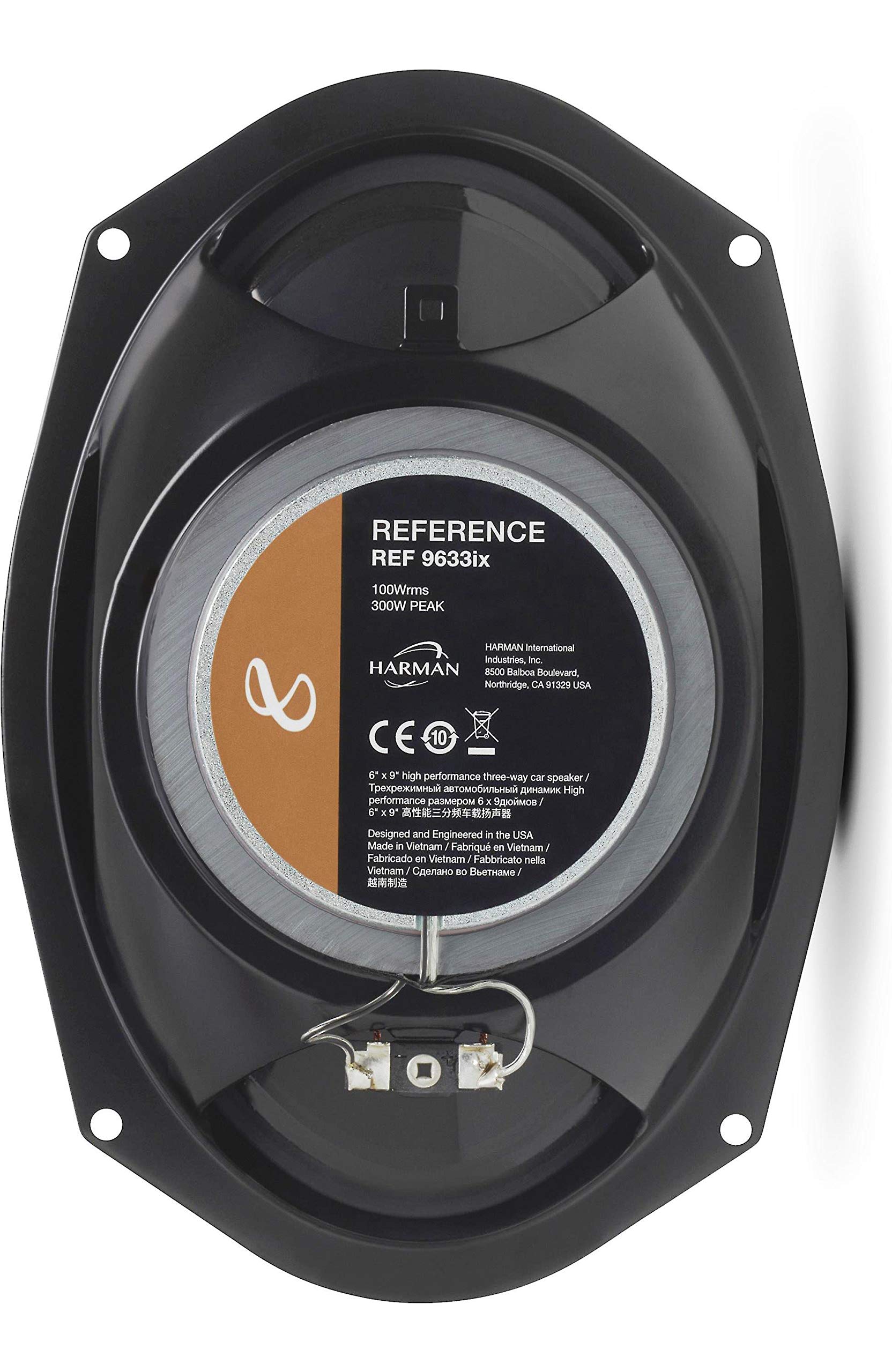 Infinity Reference Ref-9633Ix 6X9 3-Way Coaxial Speakers (300 Watts 100 Rms)