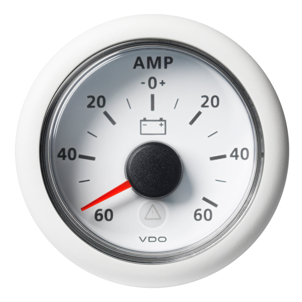 Veratron 52Mm (2-1/16'') Viewline Battery Status Gauge -60/+60Amp - White Dial &Amp; Bezel,WBEEAB08S5GYLPZ