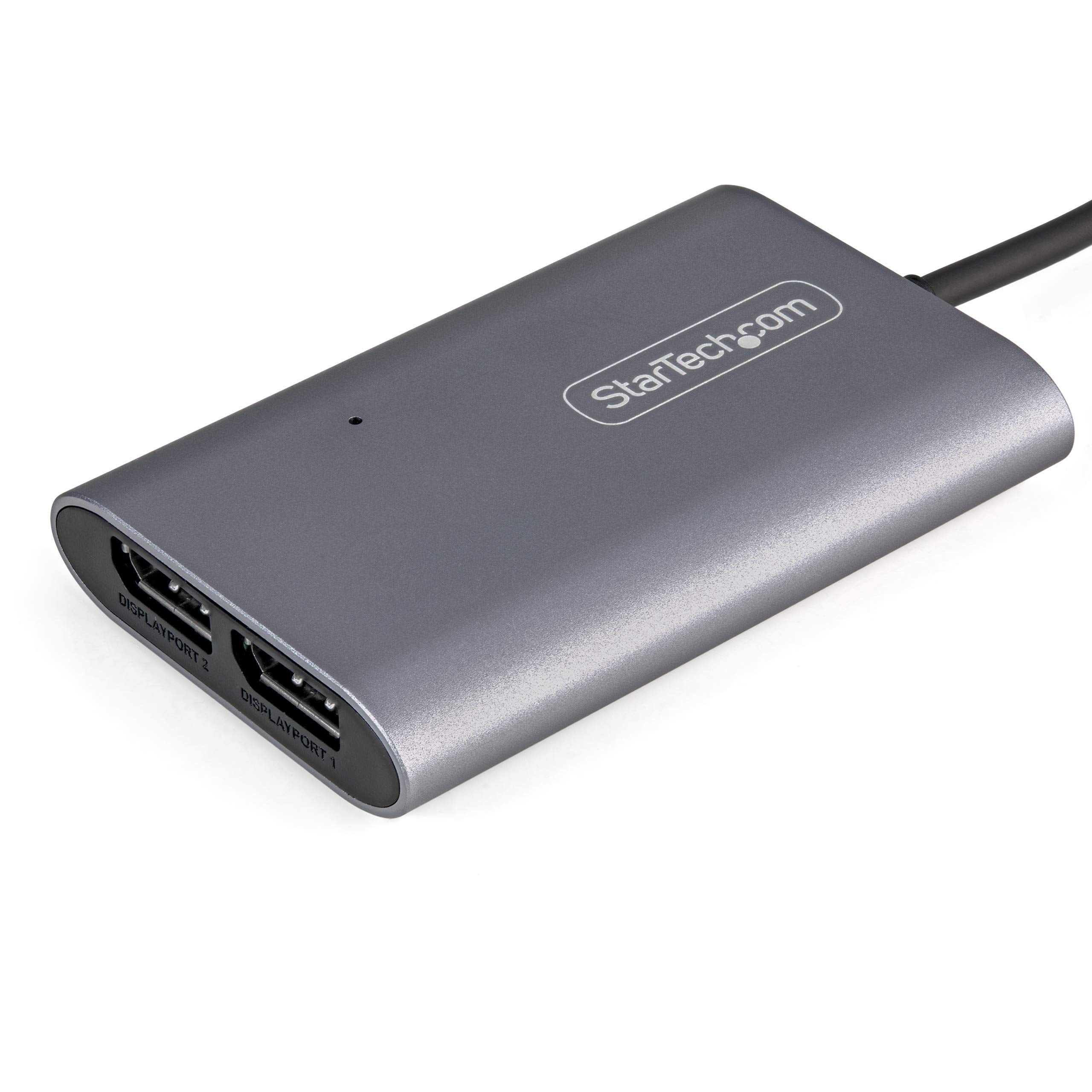 Startech.Com Thunderbolt 3 To Dual Displayport Adapter Dp 1.4 - Dual 4K 60Hz Or Single 8K/5K Thunderbolt 3 To Dp Adapter - Tb3 T
